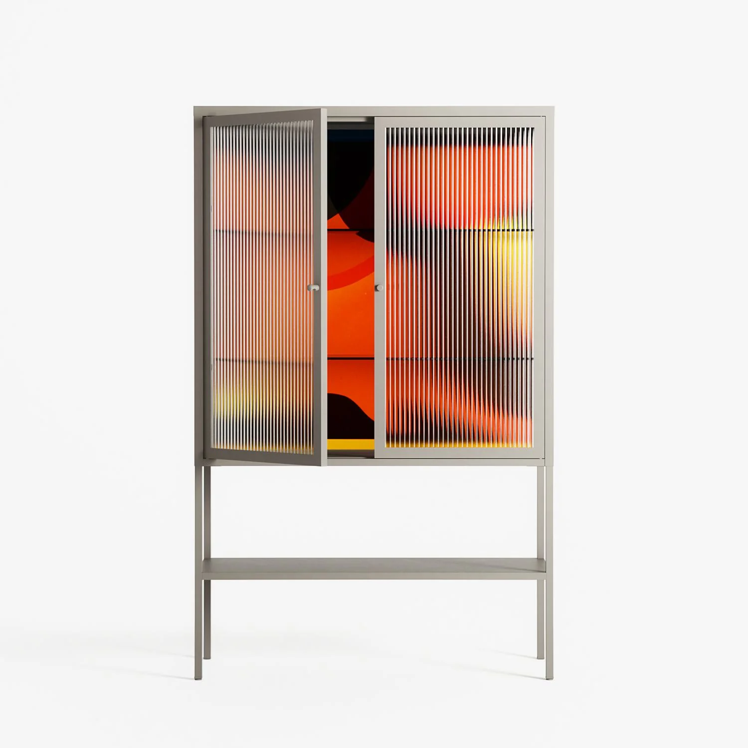 Swift - Loft Cabinet - Rikki Hewitt - Pebble - Reeded glass - Image 2