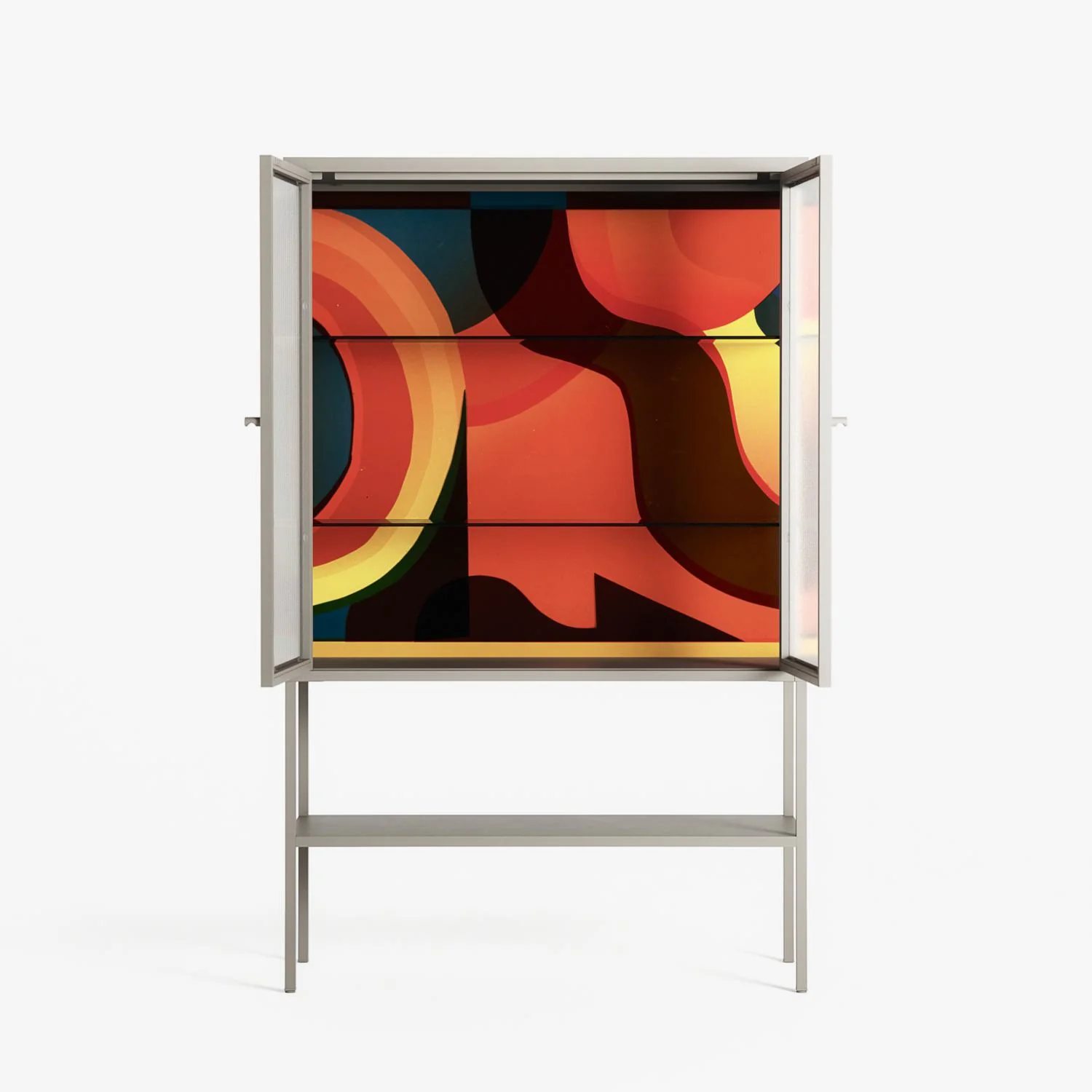 Swift - Loft Cabinet - Rikki Hewitt - Pebble - Reeded glass - Image 3