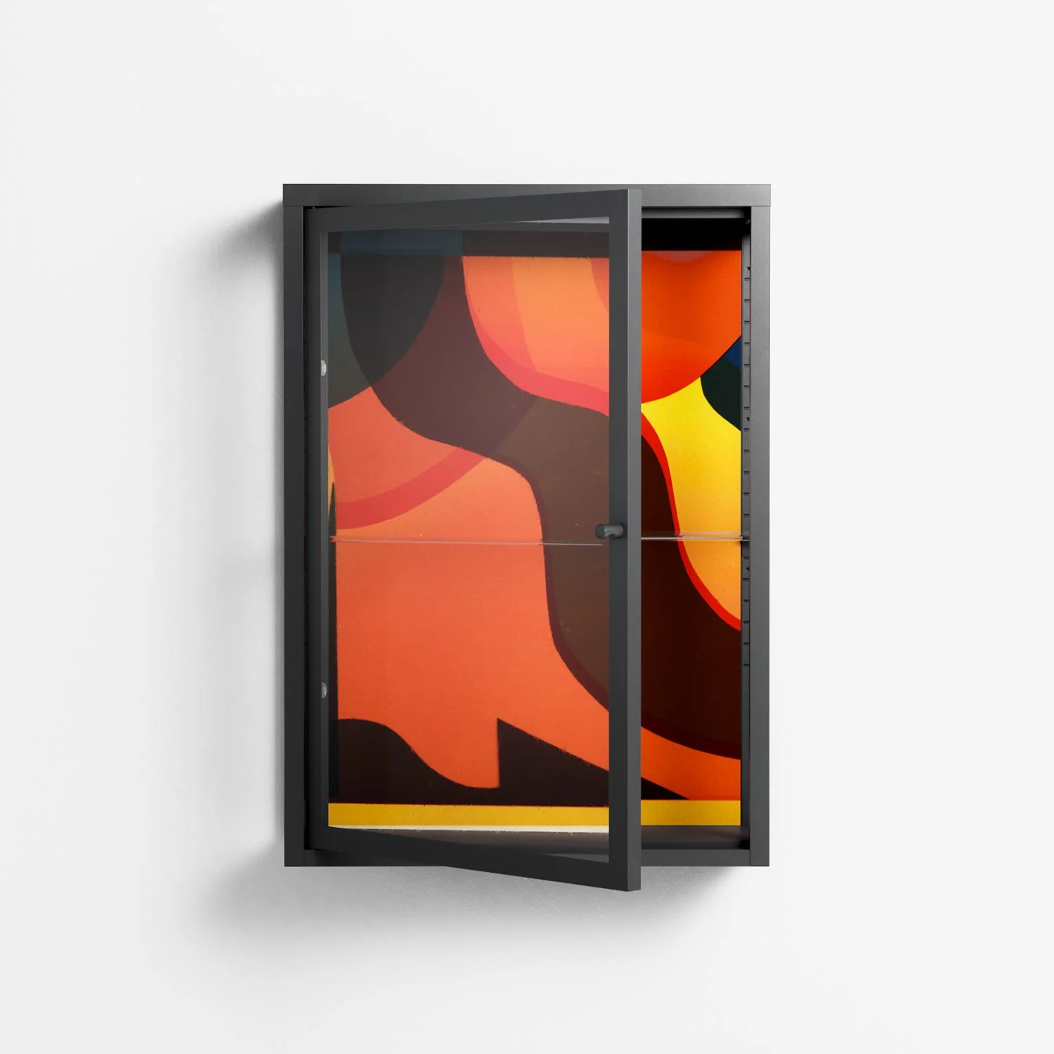 Swift - Wall Cabinet - Rikki Hewitt - Antracite - Clear glass - Image 2