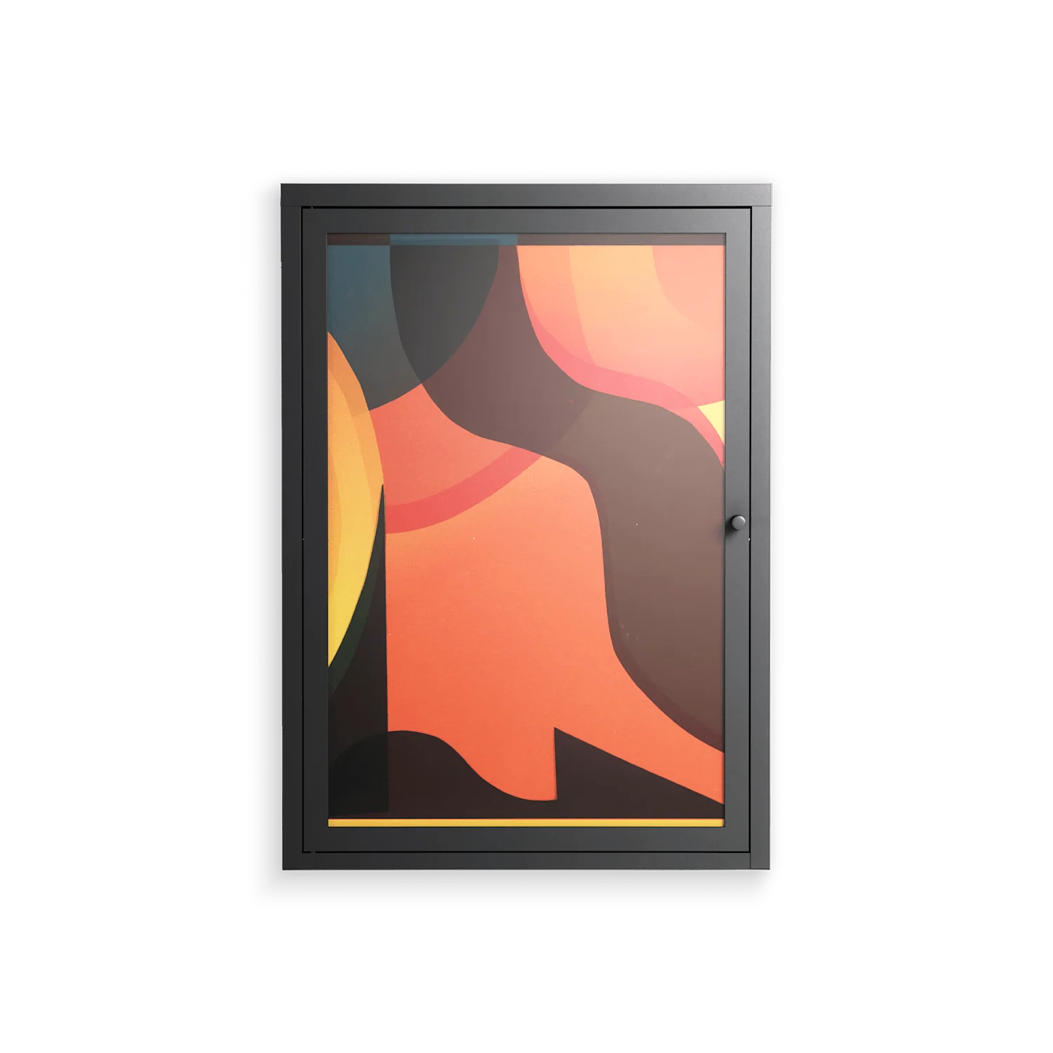 Swift - Wall Cabinet - Rikki Hewitt - Antracite - Overlay Glass