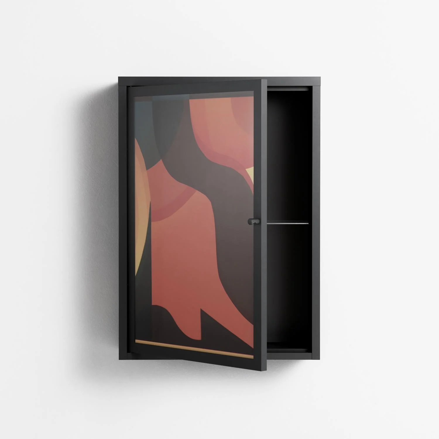 Swift - Wall Cabinet - Rikki Hewitt - Antracite - Overlay Glass - Image 3
