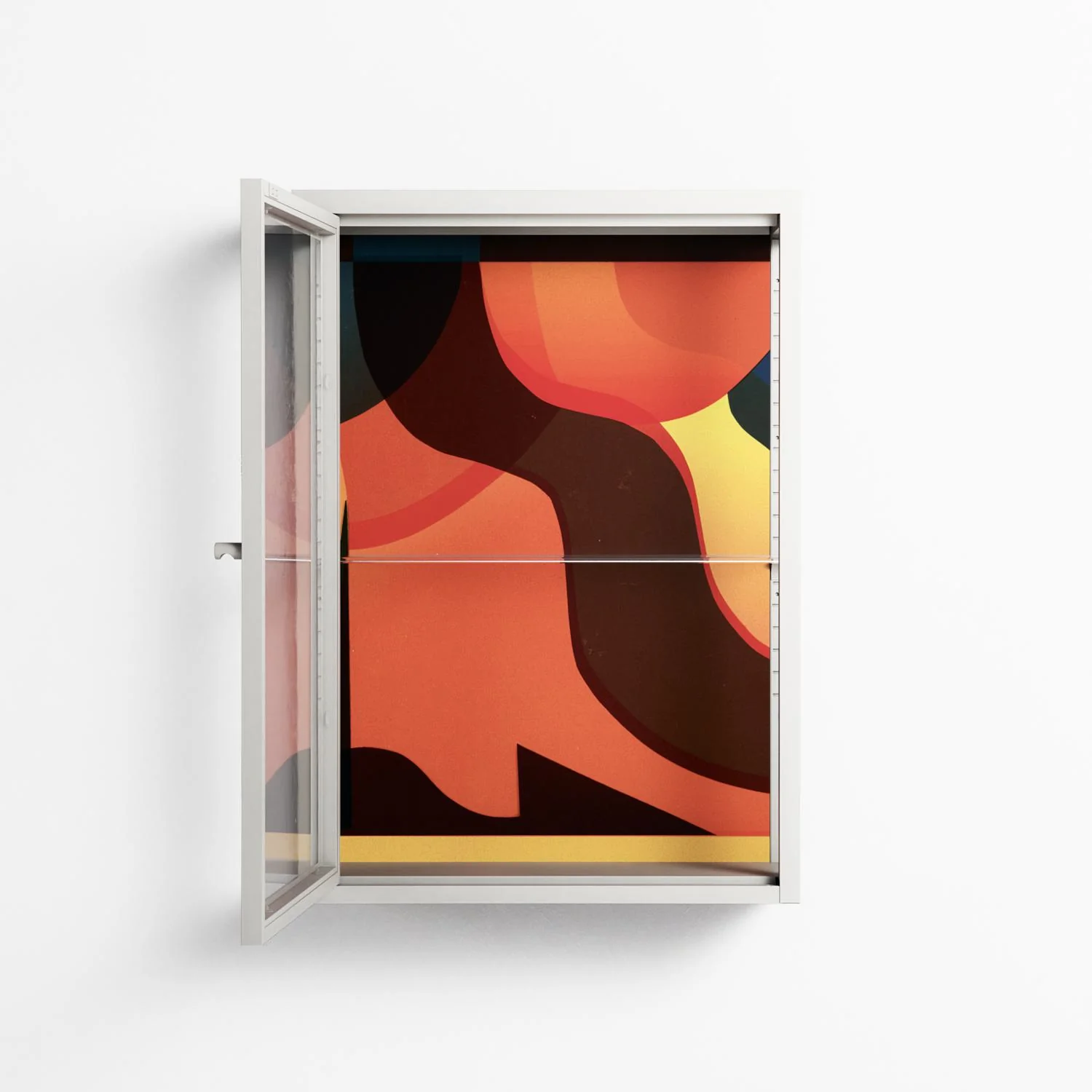 Swift - Wall Cabinet - Rikki Hewitt - Chalk - Clear glass - Image 3