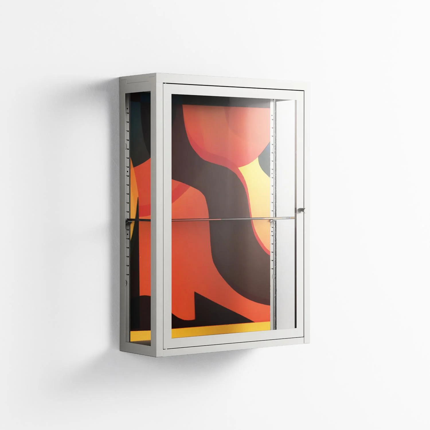 Swift - Wall Cabinet - Rikki Hewitt - Chalk - Clear glass - Image 4