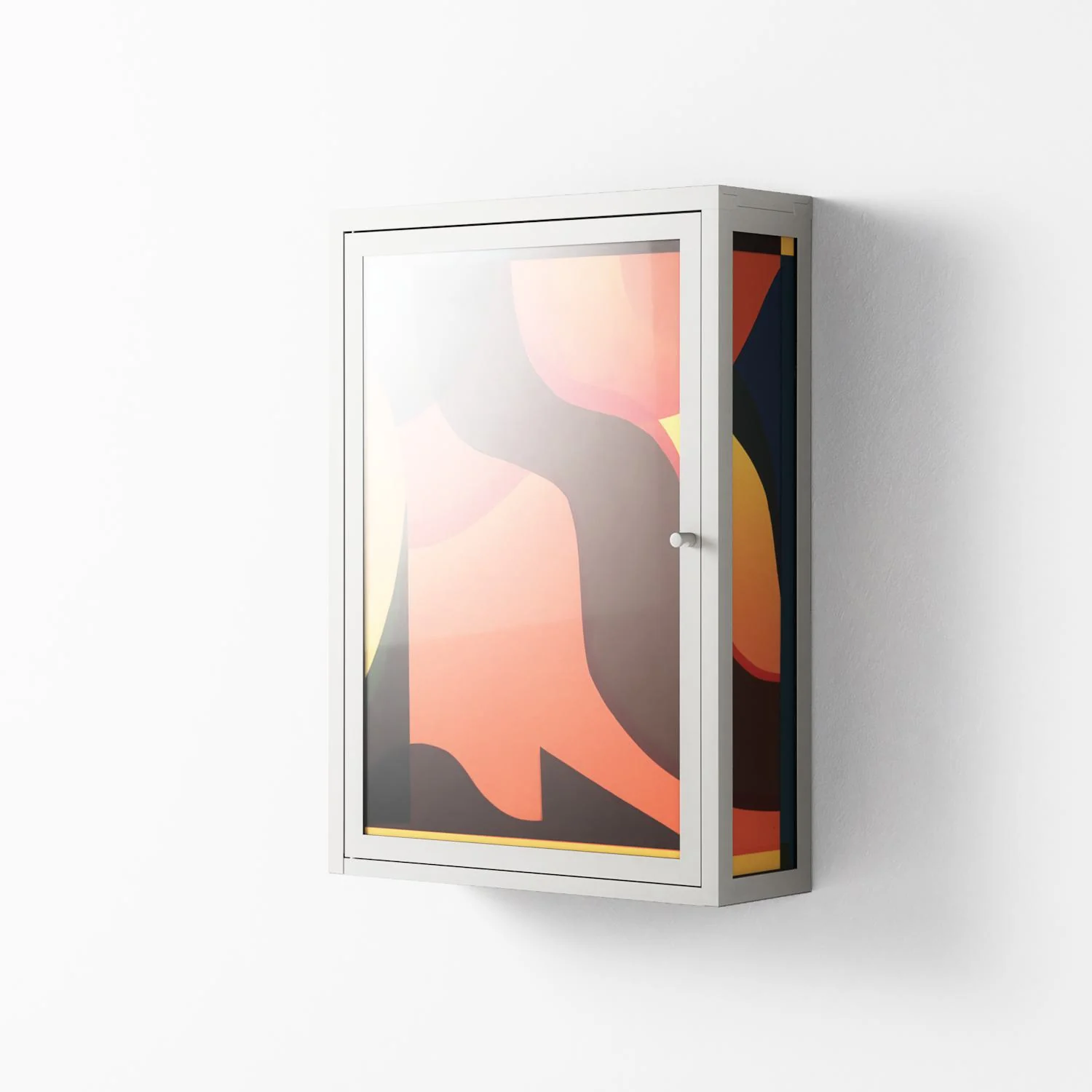 Swift - Wall Cabinet - Rikki Hewitt - Chalk - Overlay Glass - Image 2