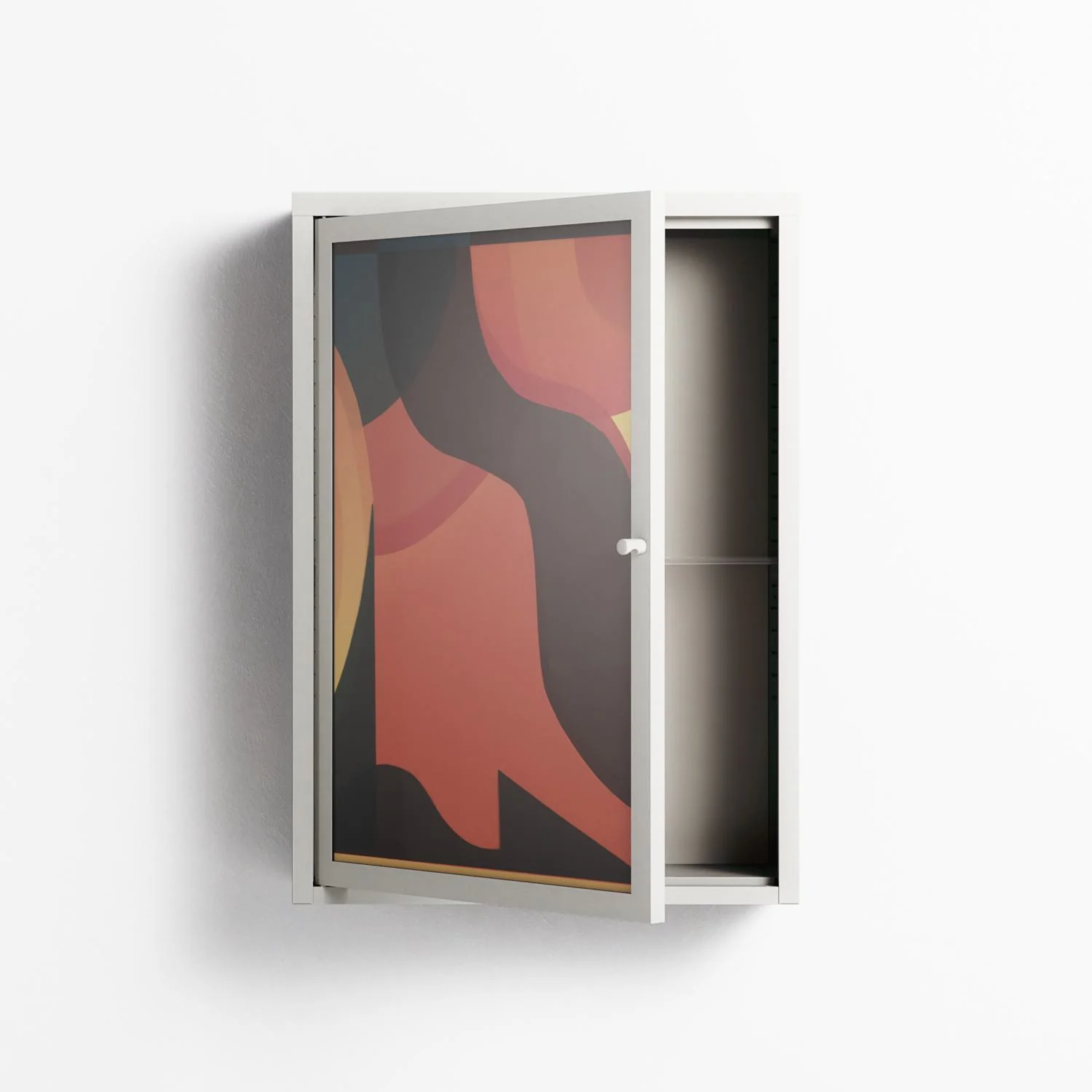 Swift - Wall Cabinet - Rikki Hewitt - Chalk - Overlay Glass - Image 3