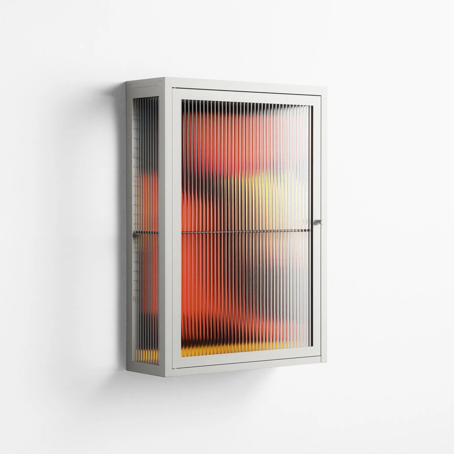 Swift - Wall Cabinet - Rikki Hewitt - Chalk - Reeded glass - Image 4
