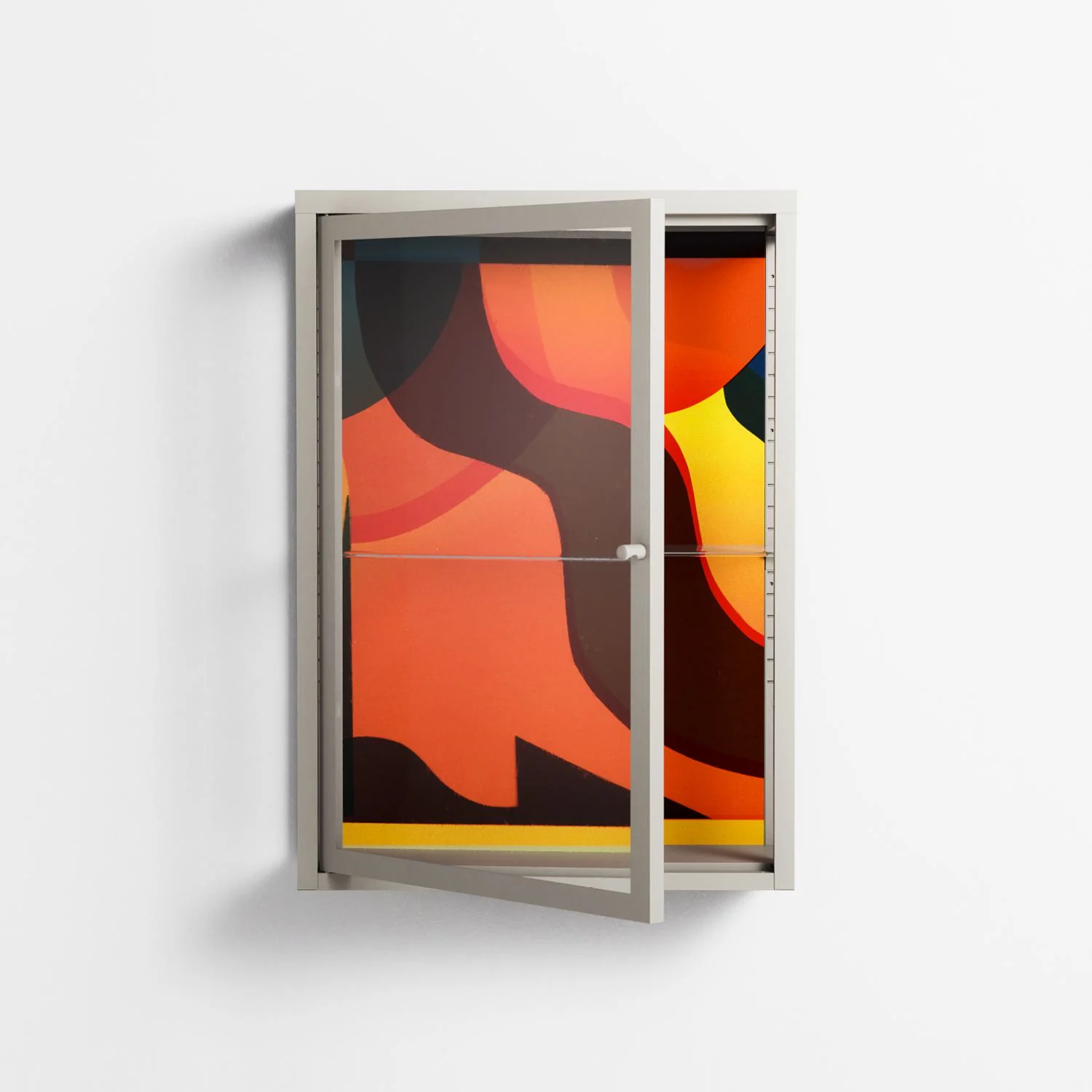 Swift - Wall Cabinet - Rikki Hewitt - Pebble - Clear glass - Image 2