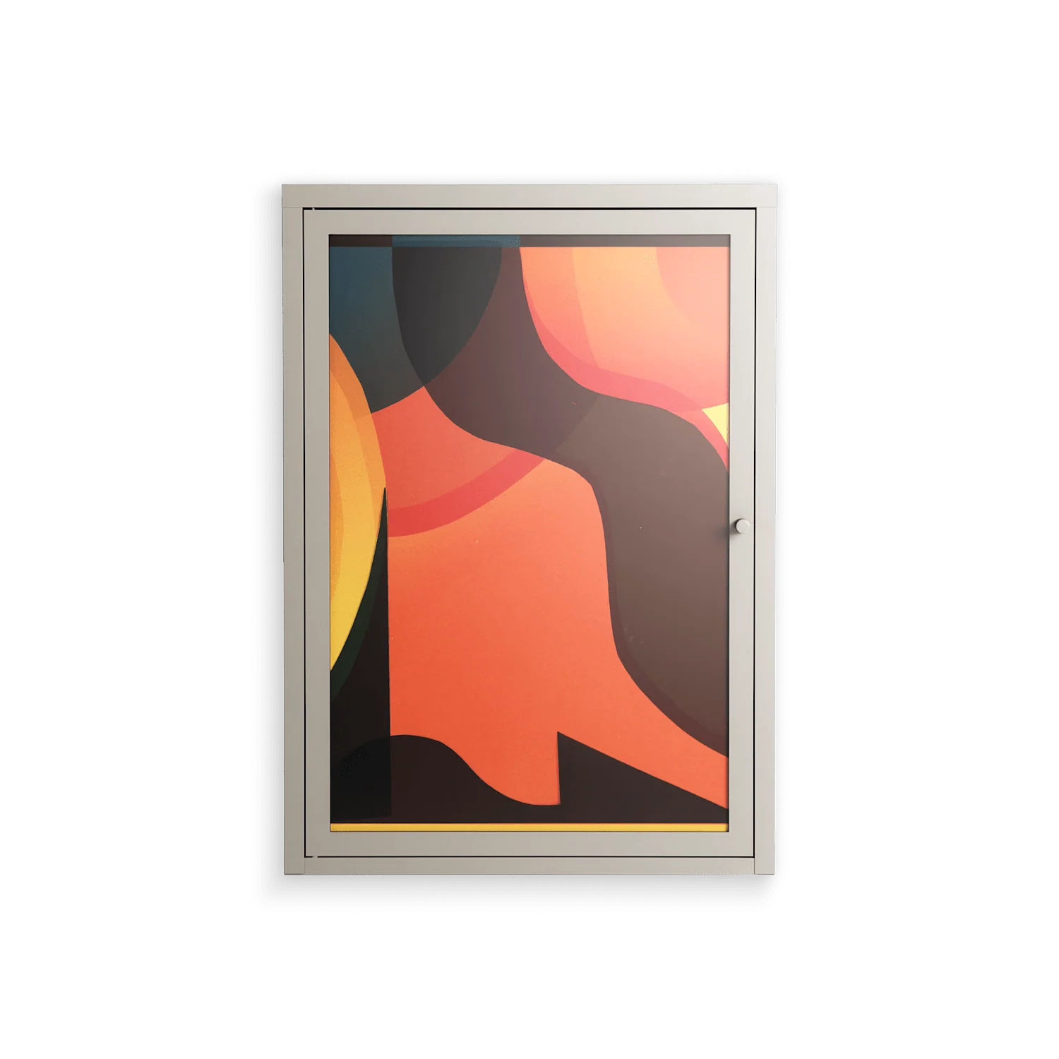 Swift - Wall Cabinet - Rikki Hewitt - Pebble - Overlay Glass