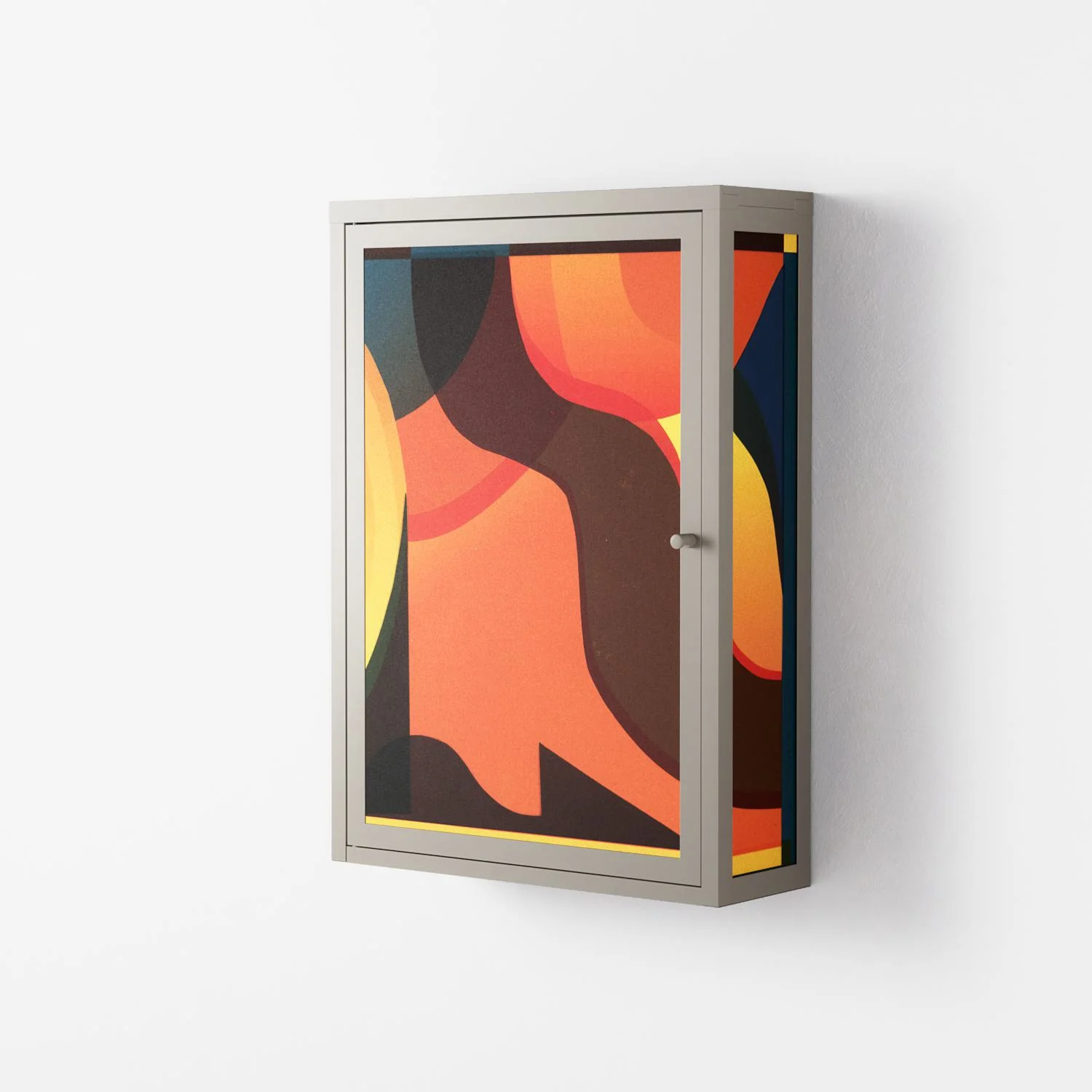 Swift - Wall Cabinet - Rikki Hewitt - Pebble - Overlay Metal - Image 2