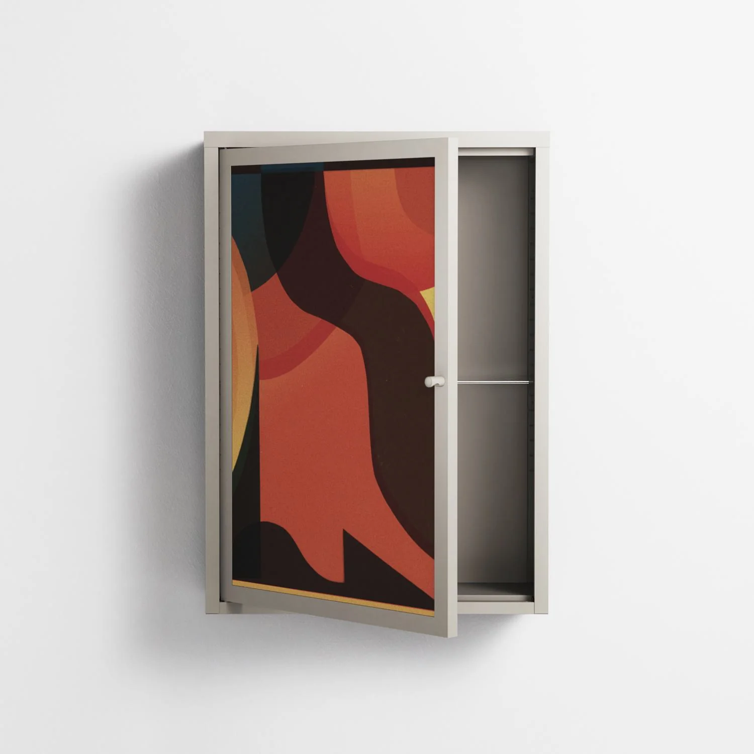 Swift - Wall Cabinet - Rikki Hewitt - Pebble - Overlay Metal - Image 3