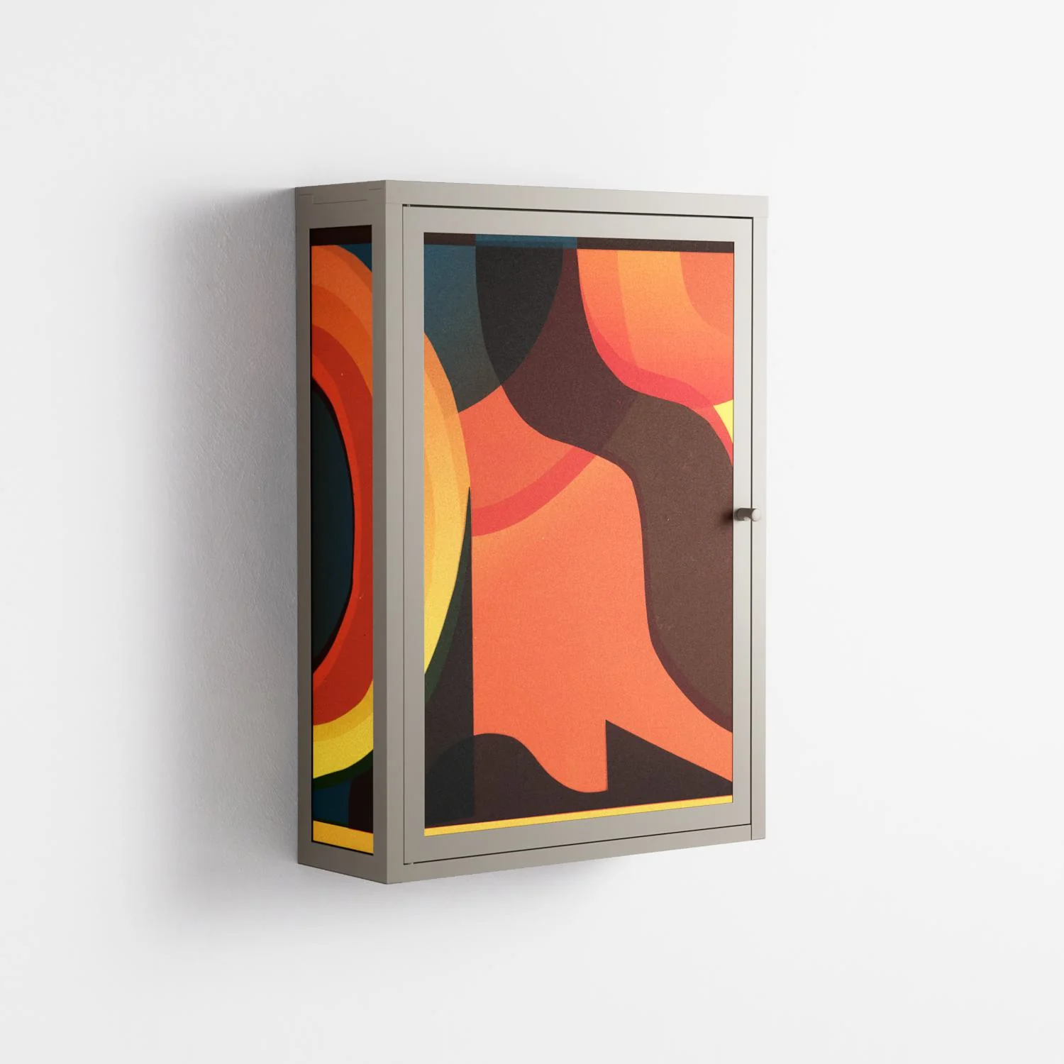 Swift - Wall Cabinet - Rikki Hewitt - Pebble - Overlay Metal - Image 4