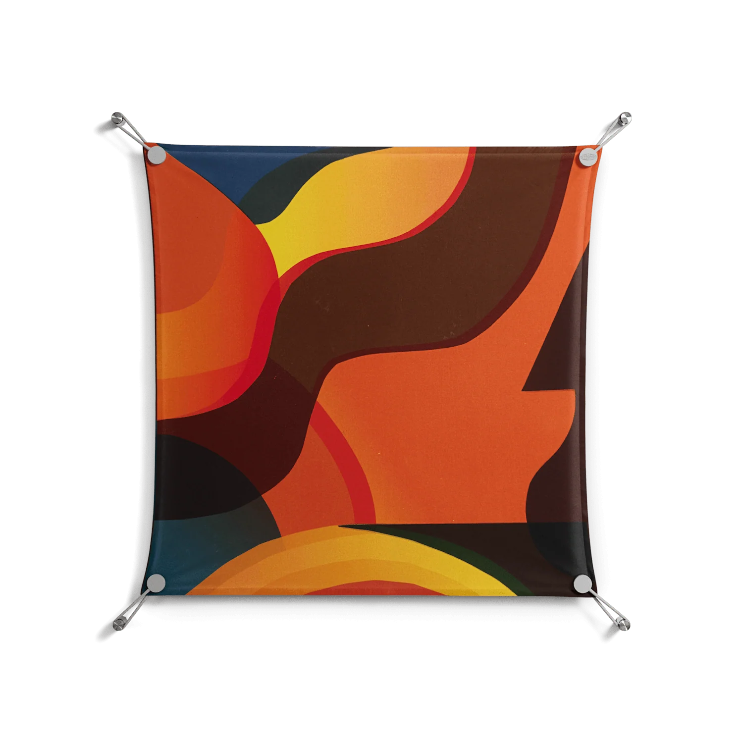 Swift - Work On Wall - Rikki Hewitt - Silver - 70 x 70 cm