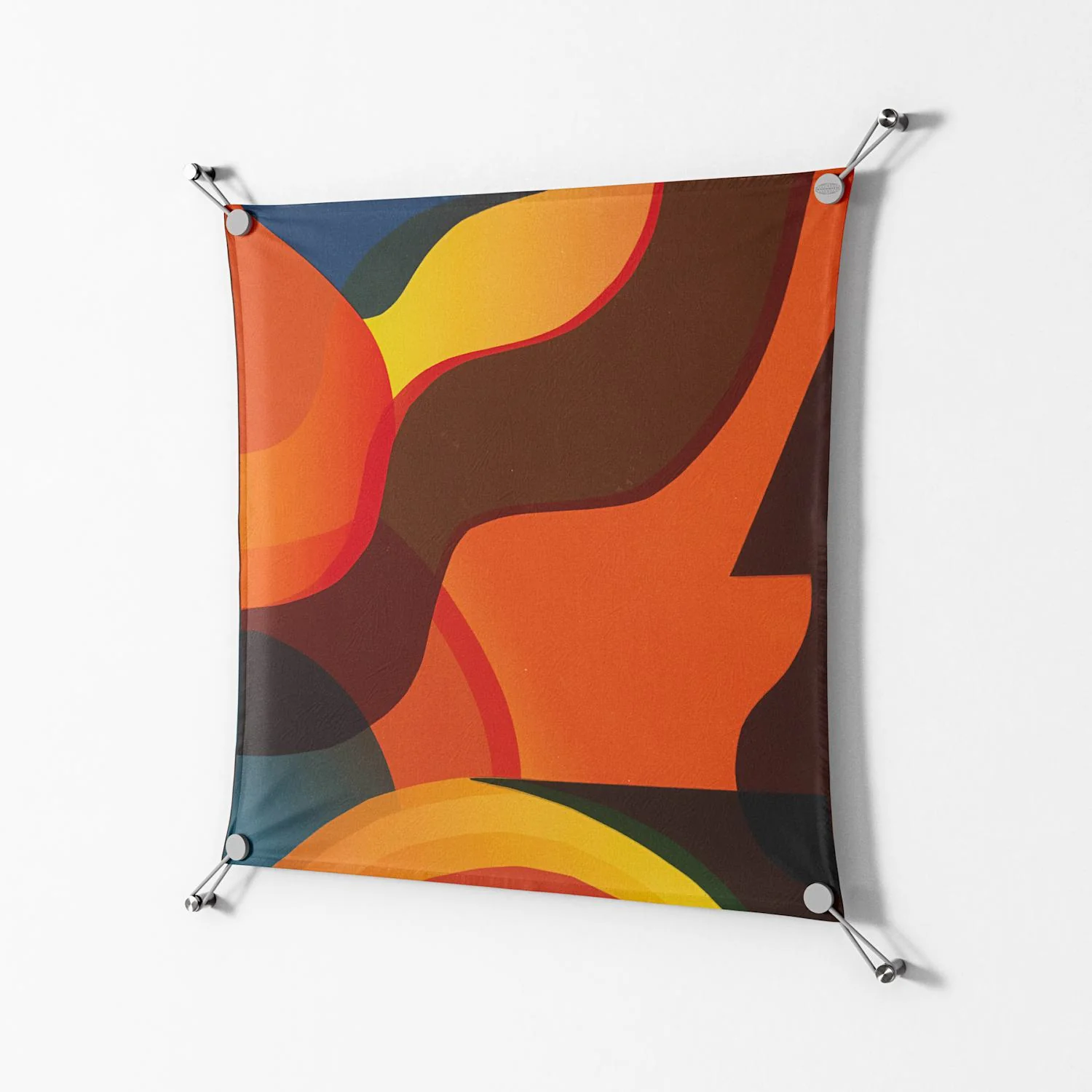Swift - Work On Wall - Rikki Hewitt - Silver - 70 x 70 cm - Image 2