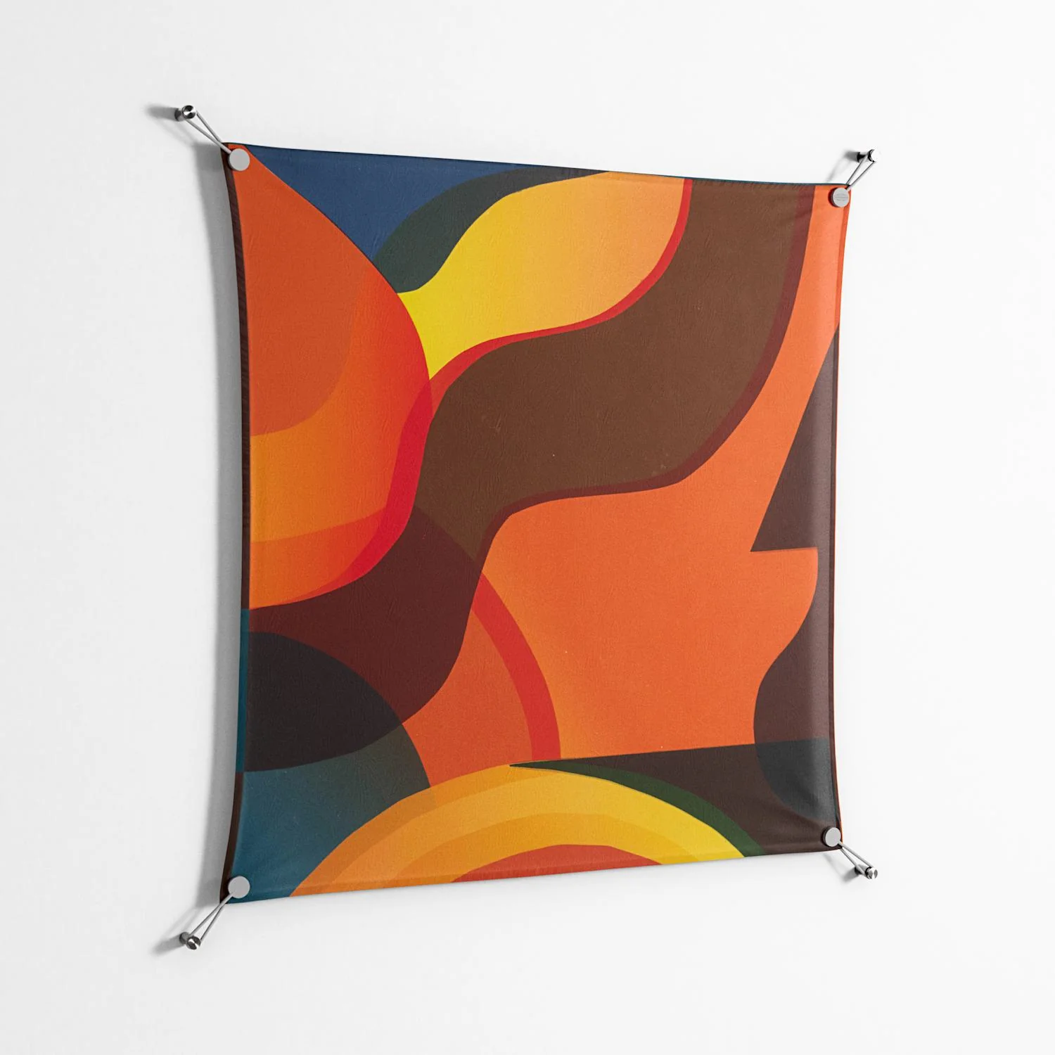 Swift - Work On Wall - Rikki Hewitt - Silver - 90 x 90 cm - Image 2