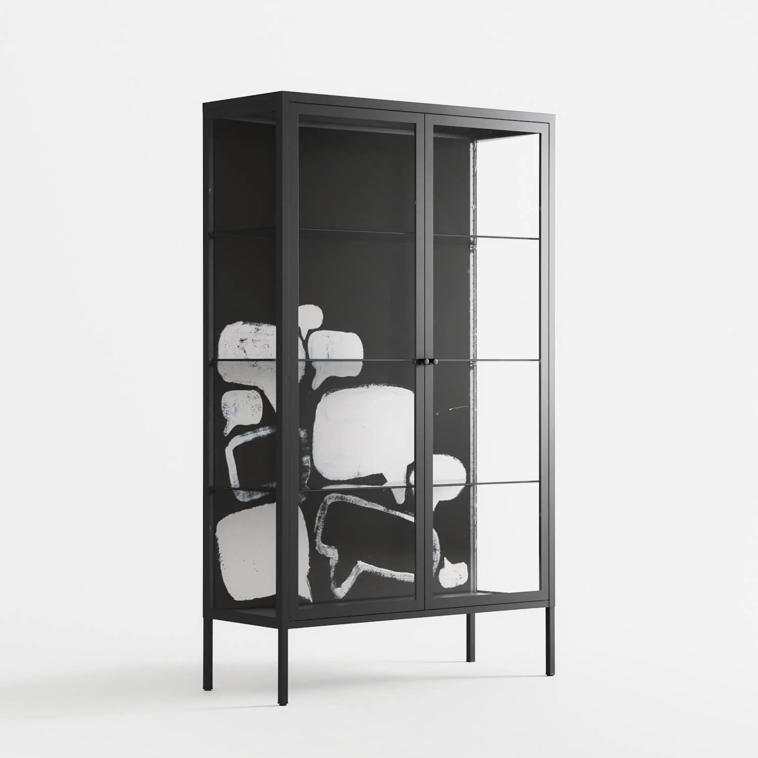 Talk Less Say More - Cabinet - Ciara Wade - Antracite - Clear glass - Image 4