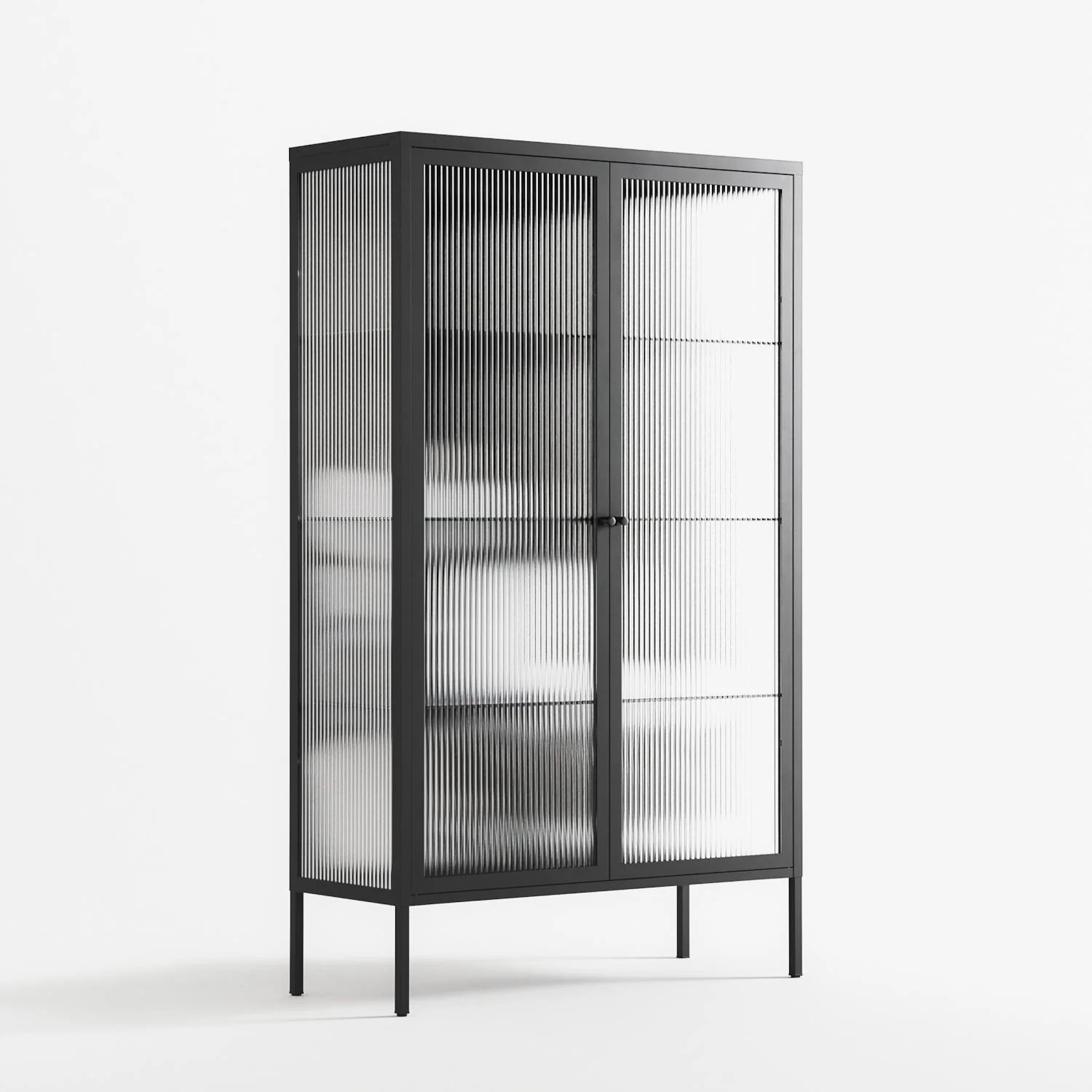 Talk Less Say More - Cabinet - Ciara Wade - Antracite - Reeded glass - Image 4