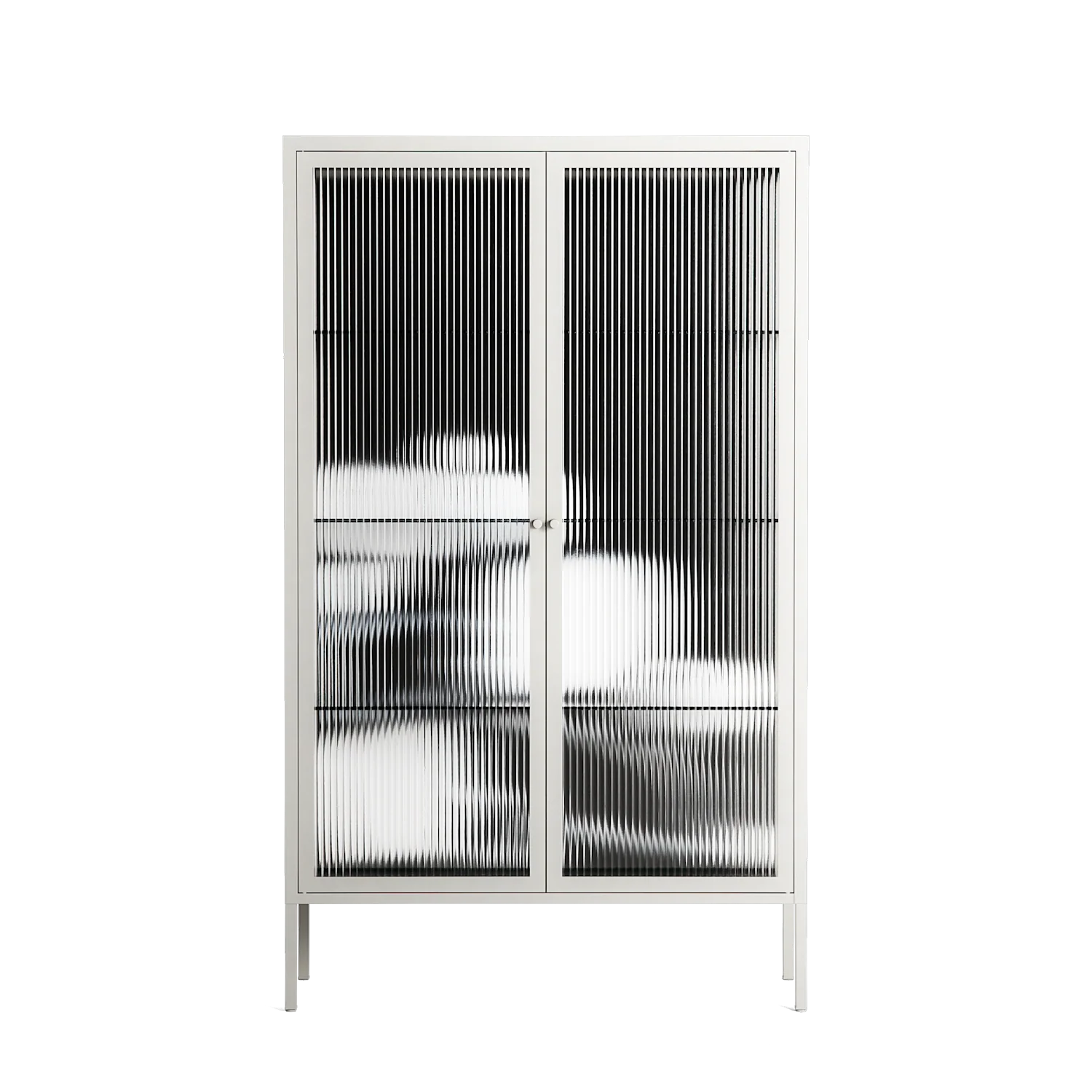 Talk Less Say More - Cabinet - Ciara Wade - Chalk - Reeded glass