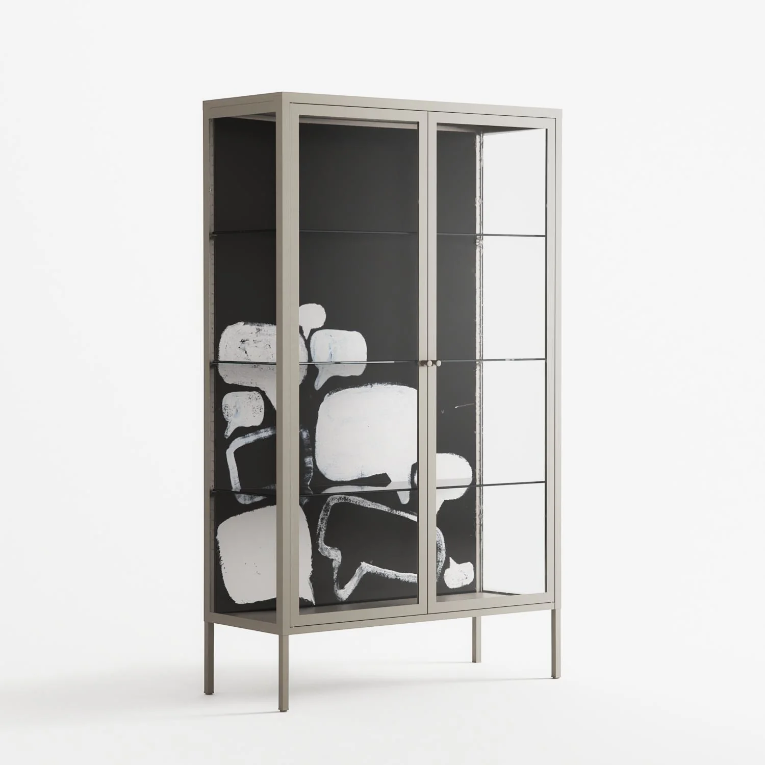 Talk Less Say More - Cabinet - Ciara Wade - Pebble - Clear glass - Image 4