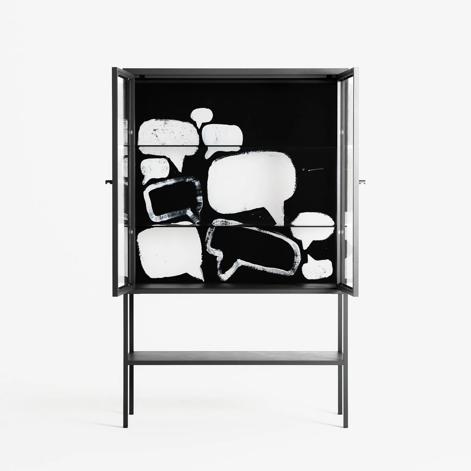 Talk Less Say More - Loft Cabinet - Ciara Wade - Antracite - Clear glass - Image 3
