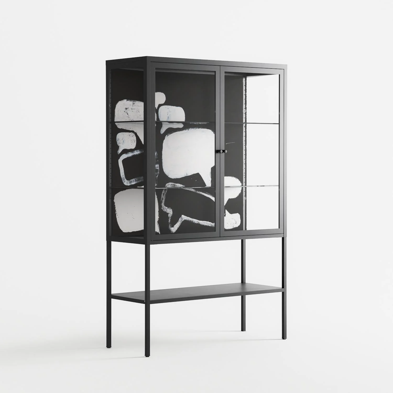 Talk Less Say More - Loft Cabinet - Ciara Wade - Antracite - Clear glass - Image 4
