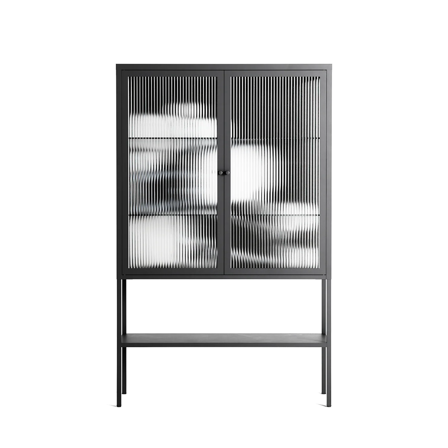 Talk Less Say More - Loft Cabinet - Ciara Wade - Antracite - Reeded glass