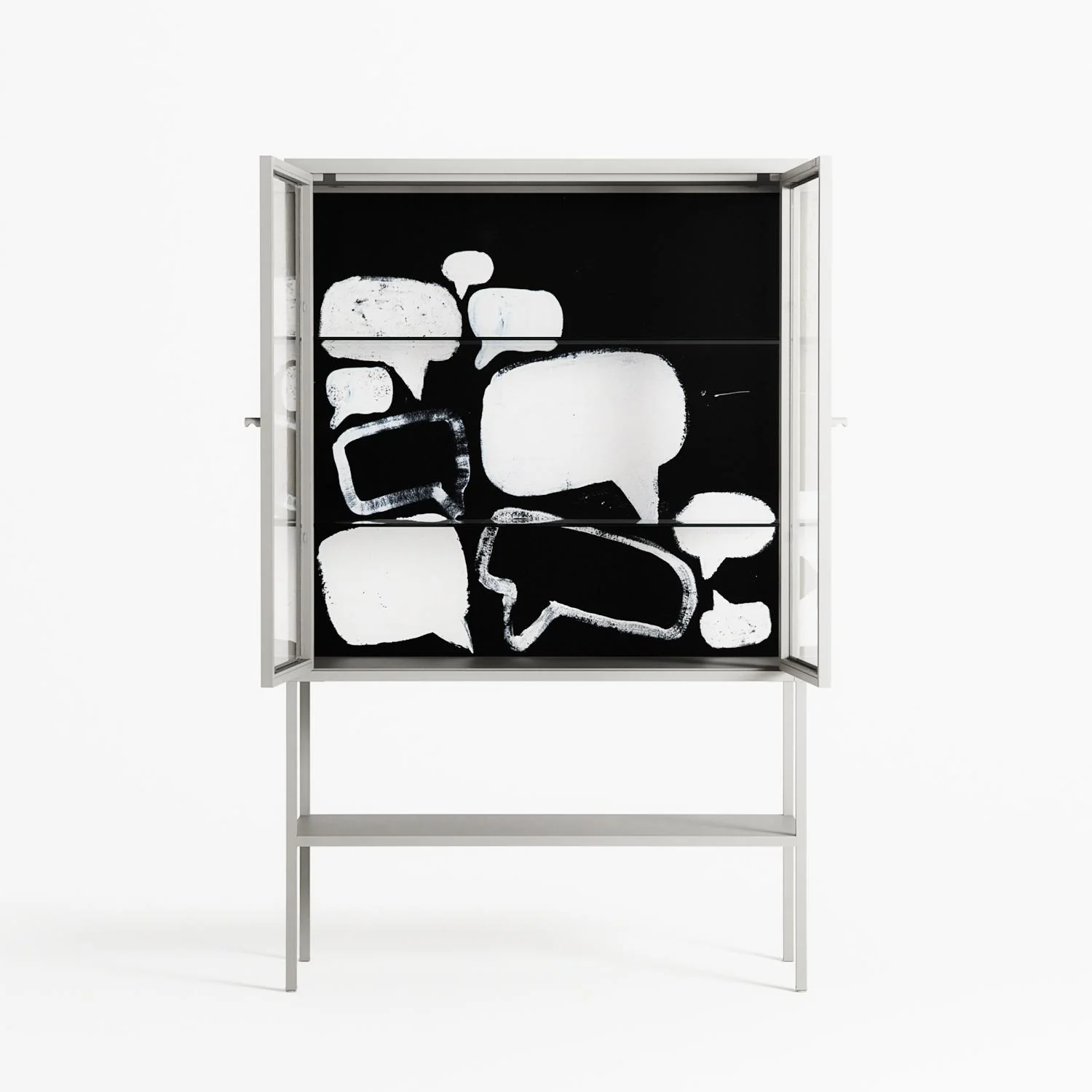 Talk Less Say More - Loft Cabinet - Ciara Wade - Chalk - Clear glass - Image 3