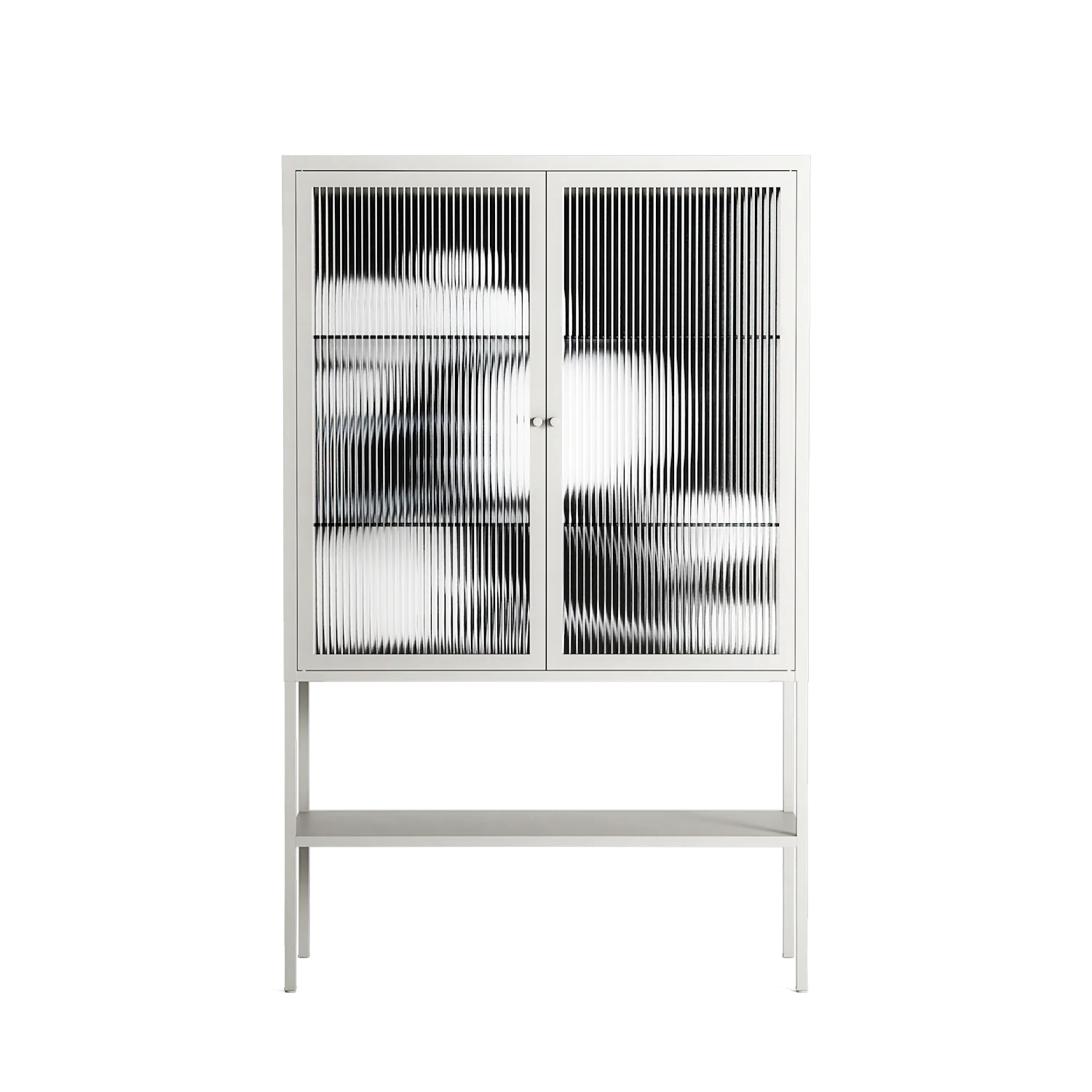 Talk Less Say More - Loft Cabinet - Ciara Wade - Chalk - Reeded glass