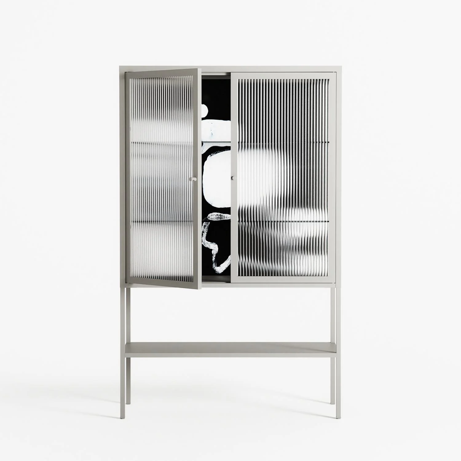 Talk Less Say More - Loft Cabinet - Ciara Wade - Chalk - Reeded glass - Image 2