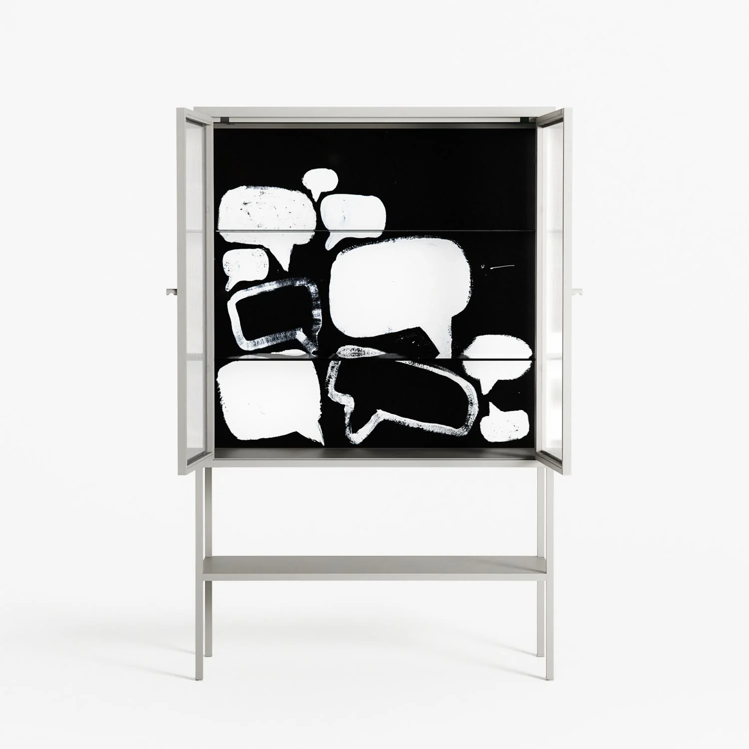 Talk Less Say More - Loft Cabinet - Ciara Wade - Chalk - Reeded glass - Image 3