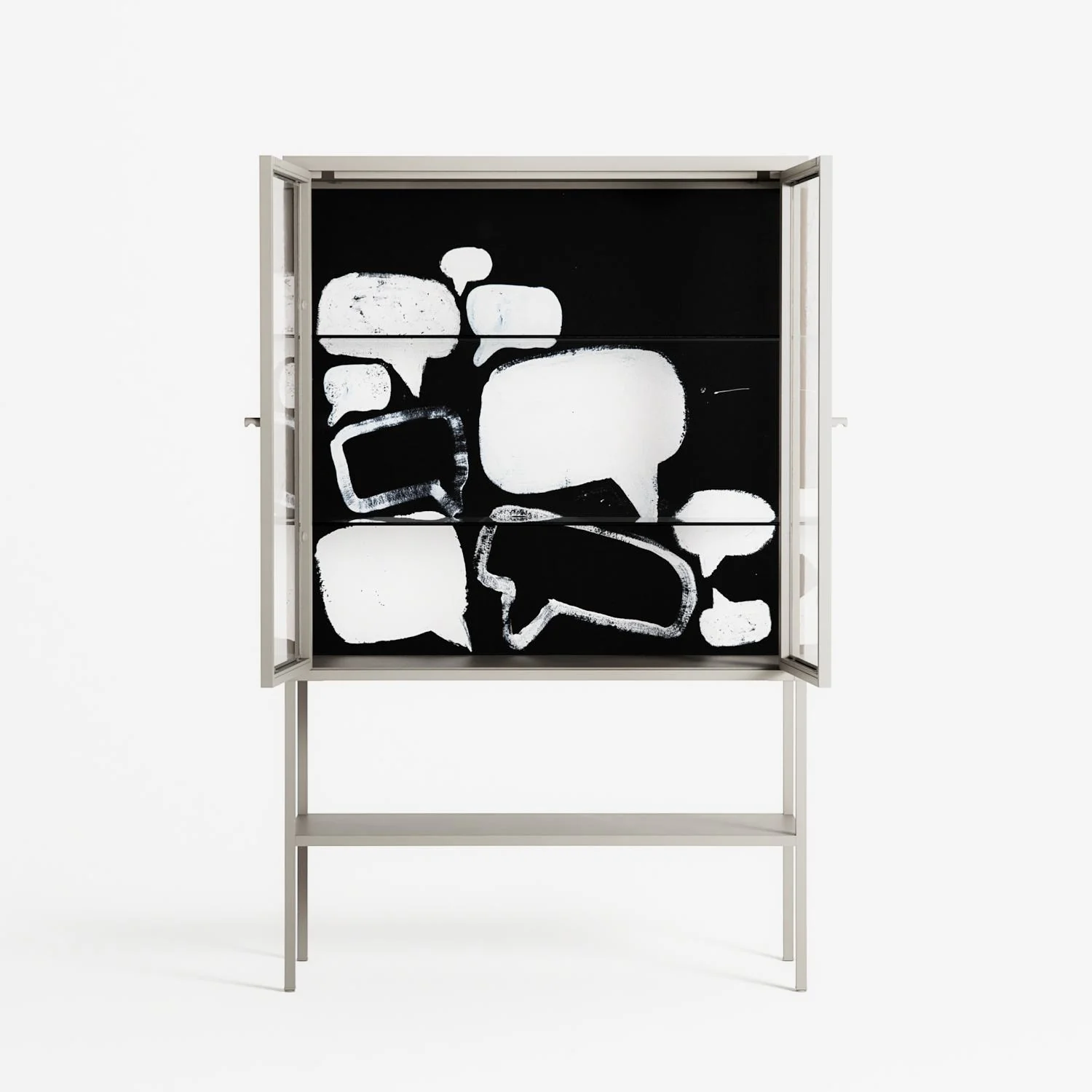 Talk Less Say More - Loft Cabinet - Ciara Wade - Pebble - Clear glass - Image 3