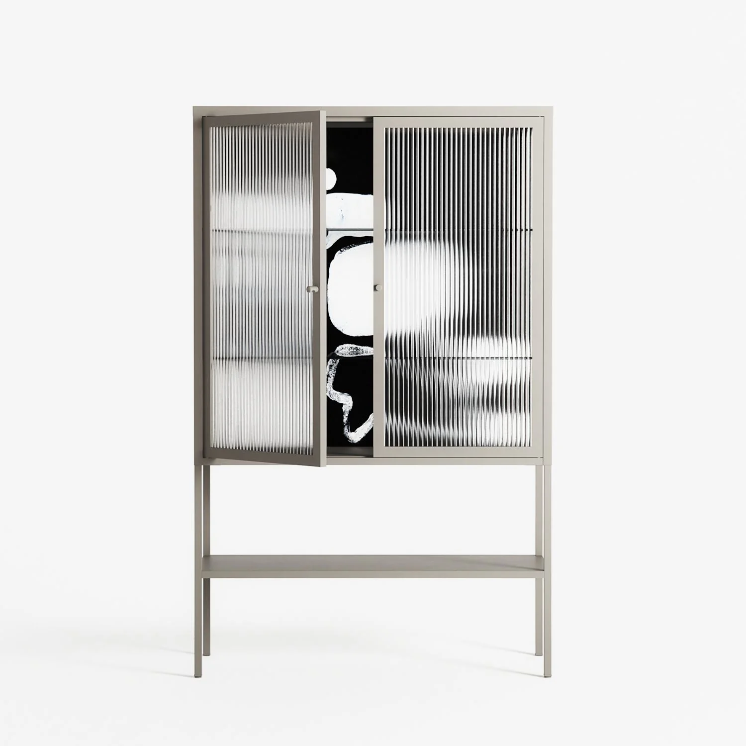 Talk Less Say More - Loft Cabinet - Ciara Wade - Pebble - Reeded glass - Image 2