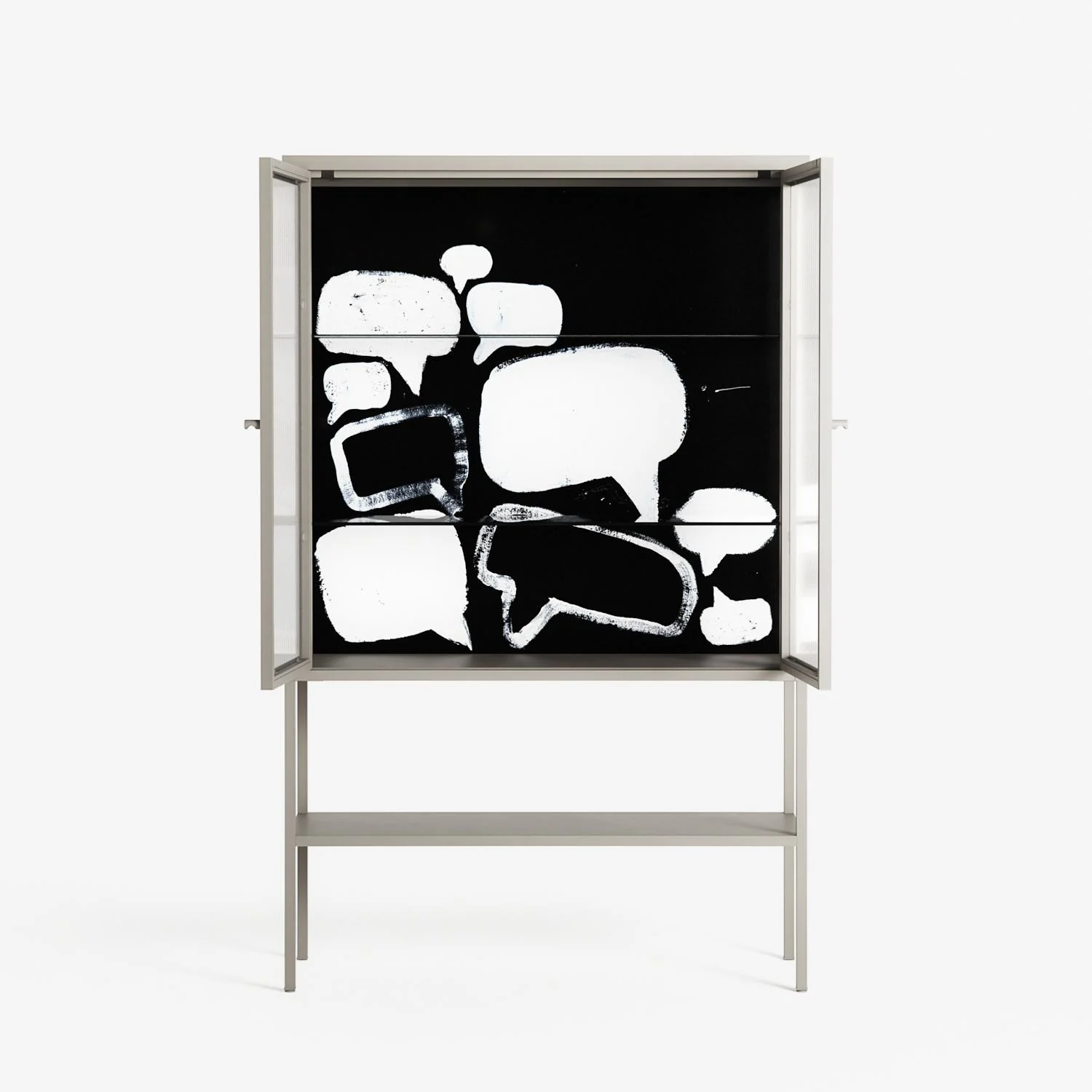 Talk Less Say More - Loft Cabinet - Ciara Wade - Pebble - Reeded glass - Image 3