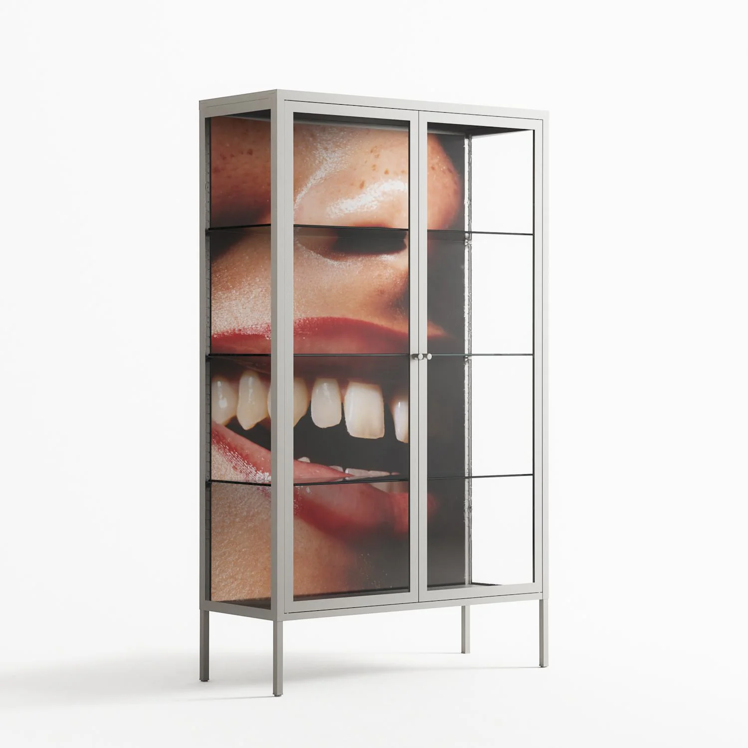 Teeth - Cabinet - Nadia Ryder - Chalk - Clear glass - Image 4