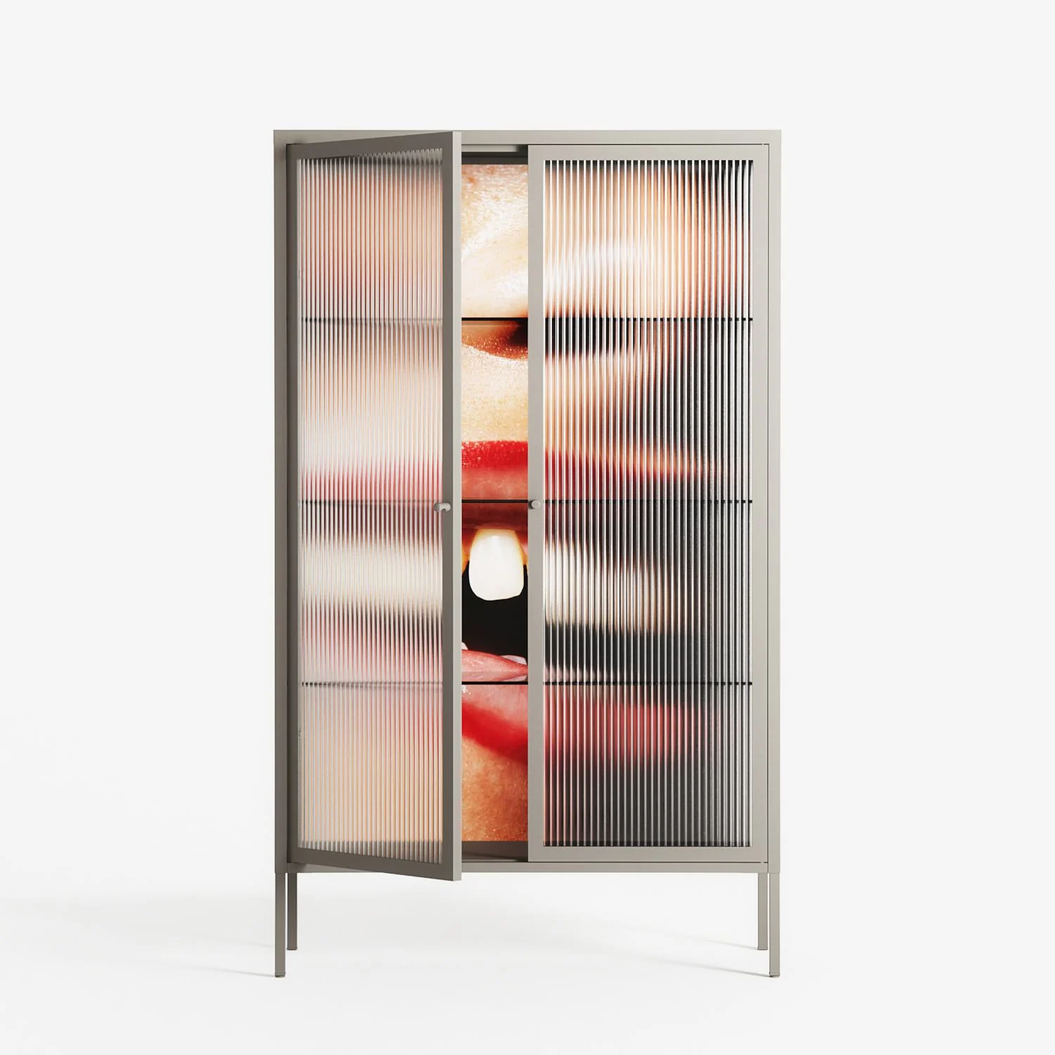 Teeth - Cabinet - Nadia Ryder - Pebble - Reeded glass - Image 2