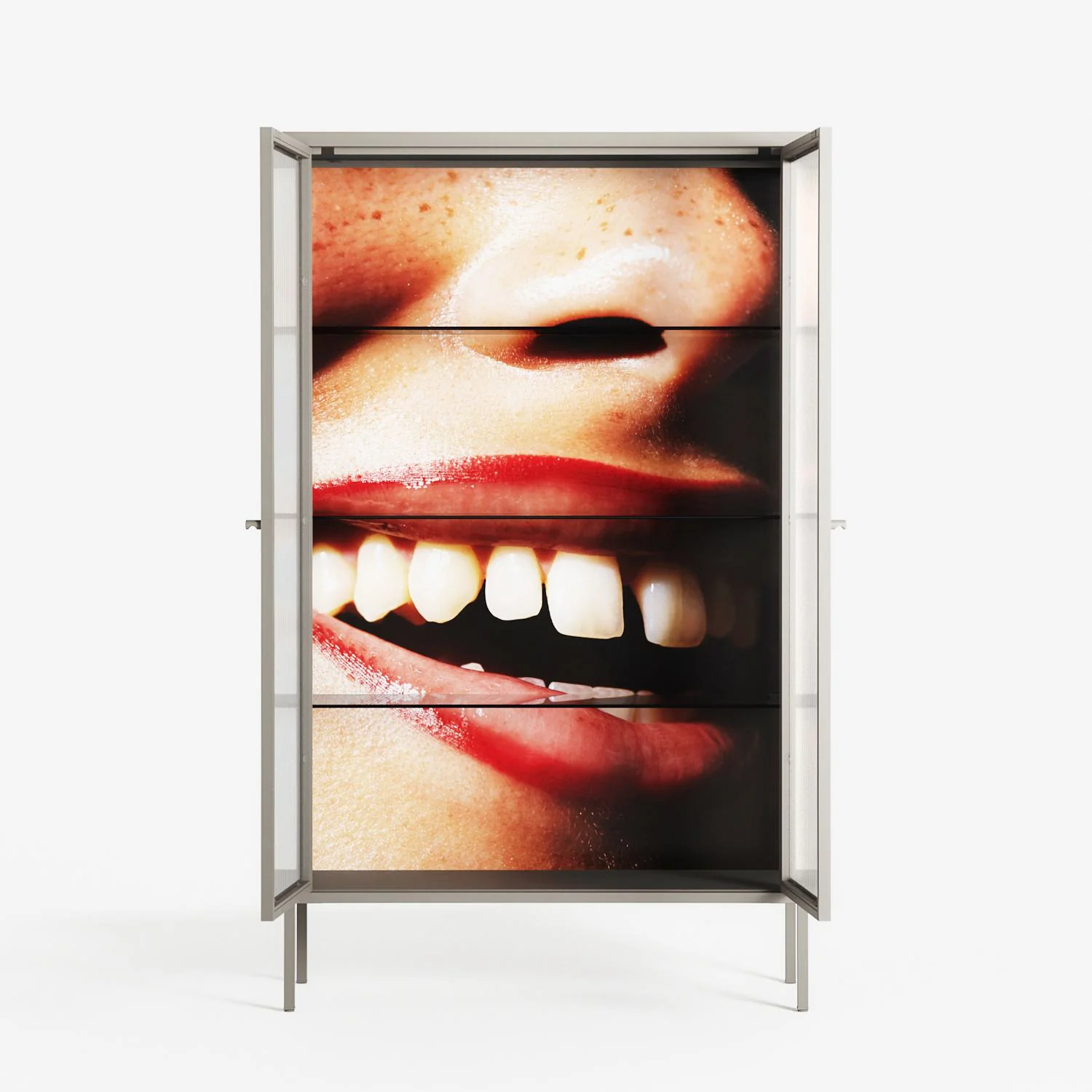 Teeth - Cabinet - Nadia Ryder - Pebble - Reeded glass - Image 3