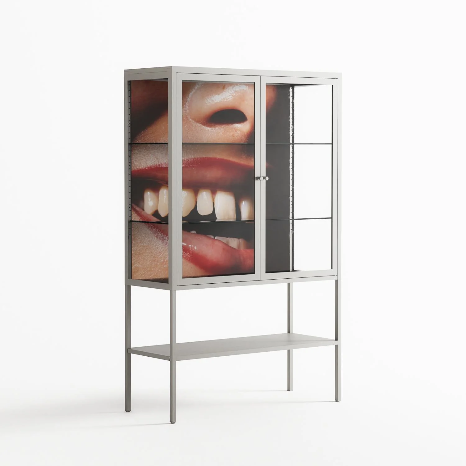 Teeth - Loft Cabinet - Nadia Ryder - Chalk - Clear glass - Image 4