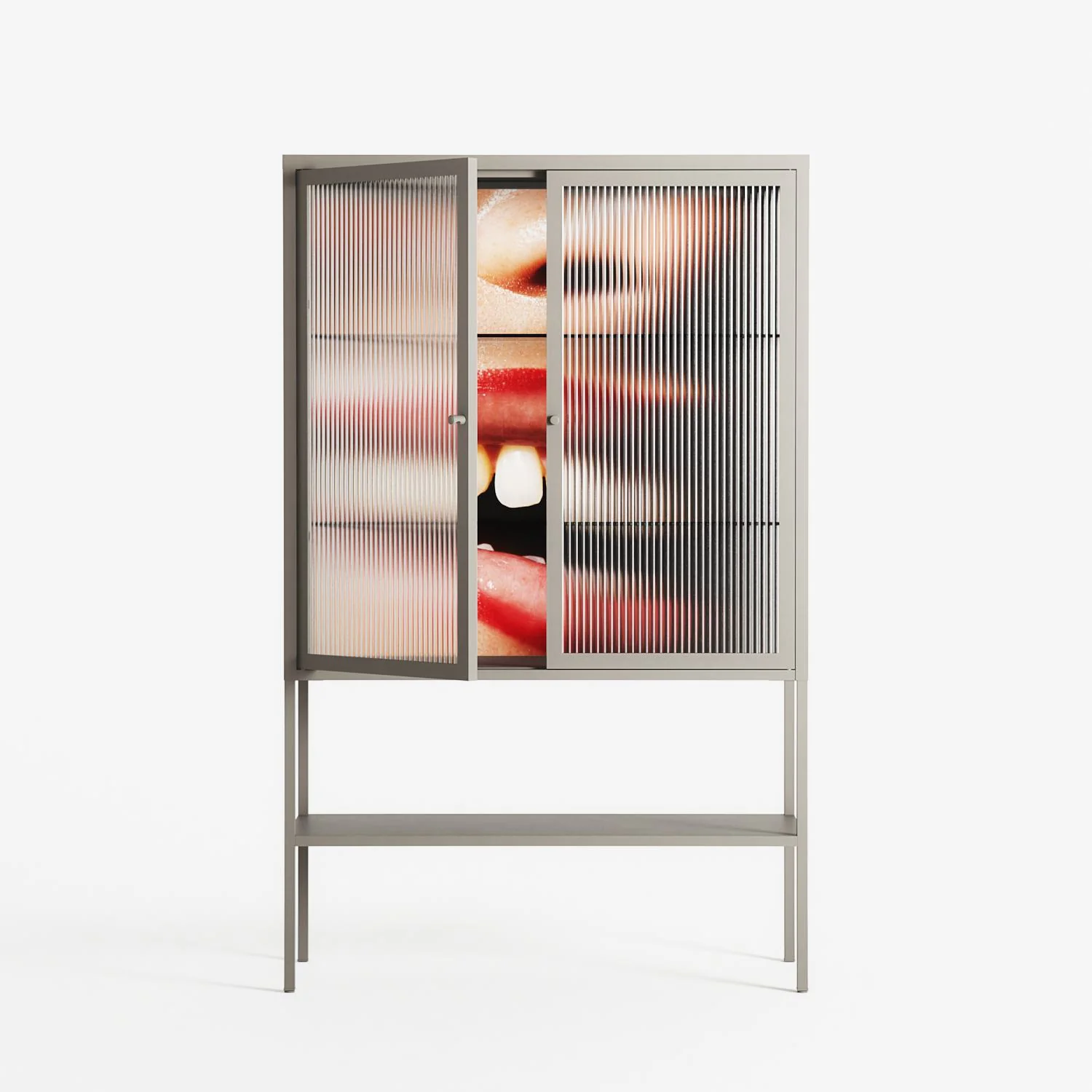 Teeth - Loft Cabinet - Nadia Ryder - Pebble - Reeded glass - Image 2