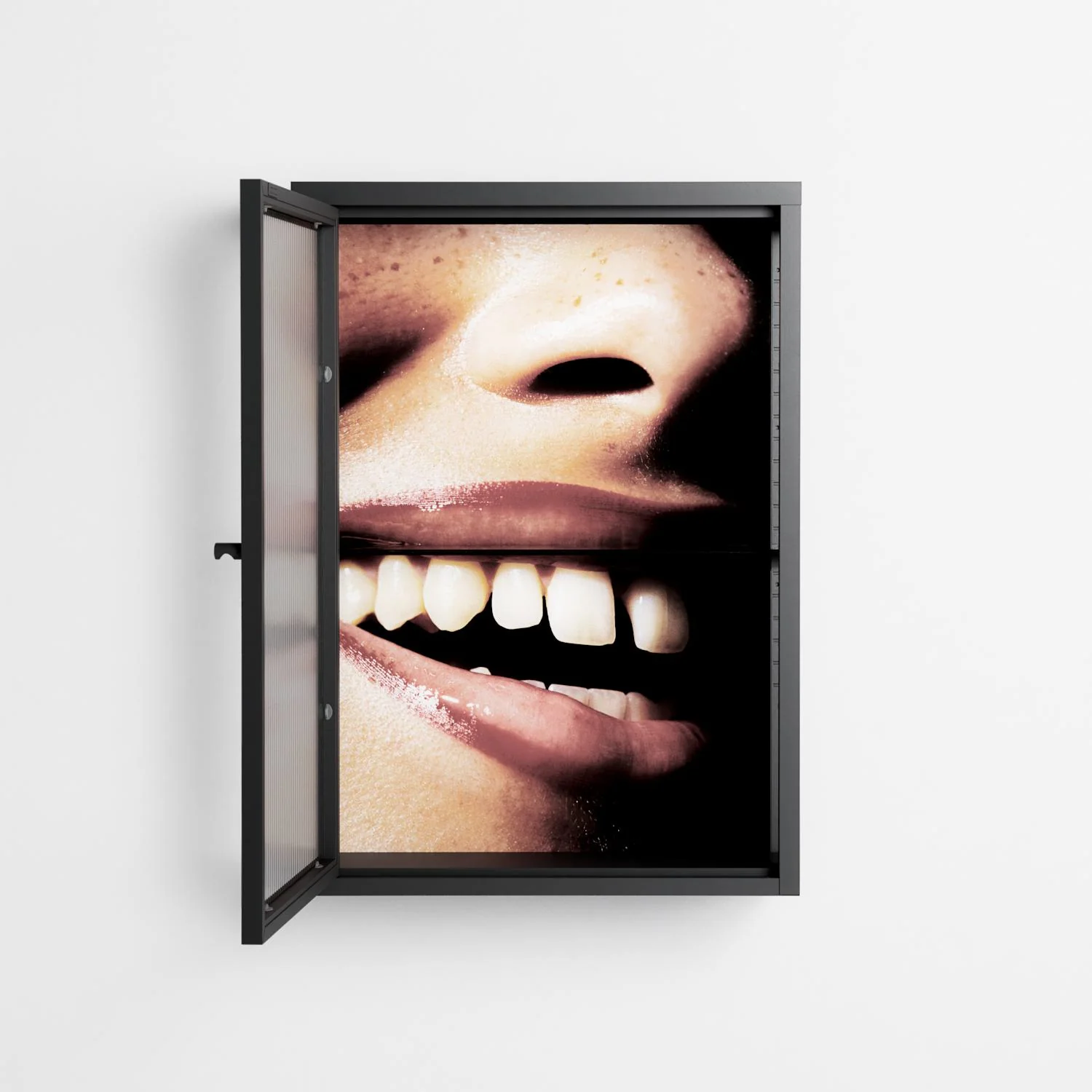 Teeth - Wall Cabinet - Nadia Ryder - Antracite - Reeded glass - Image 3