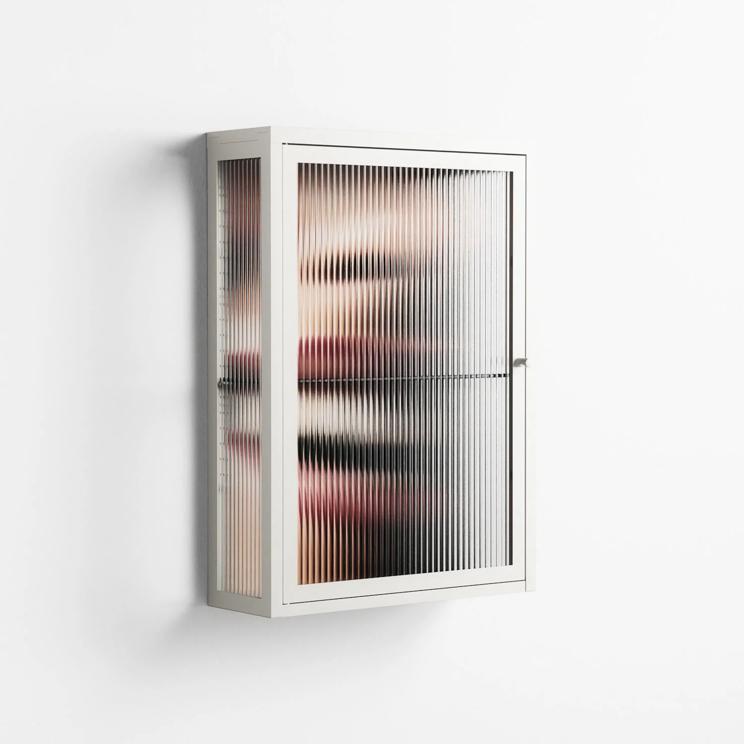 Teeth - Wall Cabinet - Nadia Ryder - Chalk - Reeded glass - Image 4