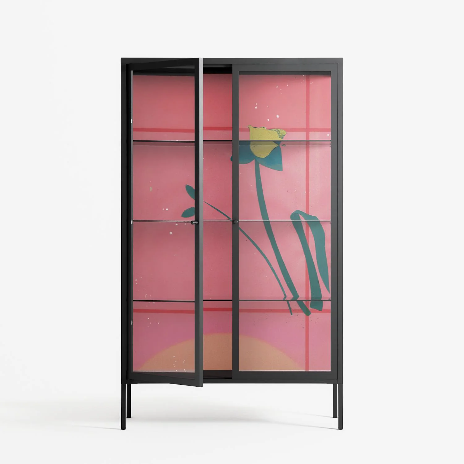 Tender Age in Bloom - Cabinet - Ciara Wade - Antracite - Clear glass - Image 2