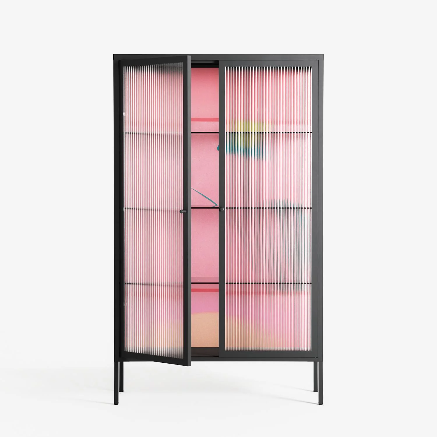 Tender Age in Bloom - Cabinet - Ciara Wade - Antracite - Reeded glass - Image 2