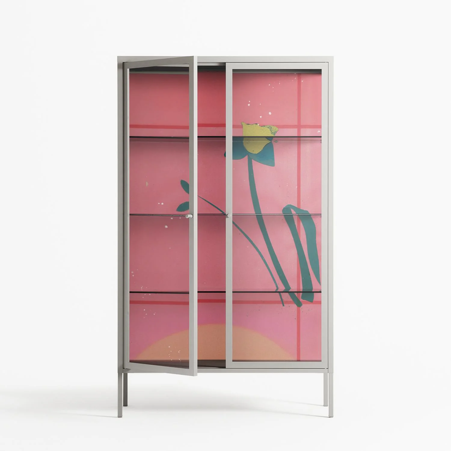 Tender Age in Bloom - Cabinet - Ciara Wade - Chalk - Clear glass - Image 2