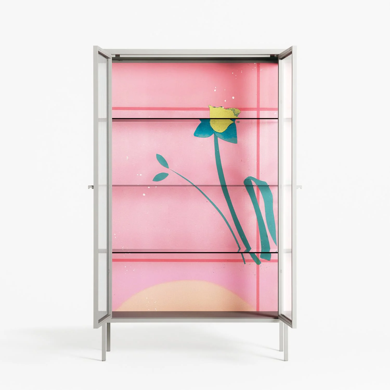Tender Age in Bloom - Cabinet - Ciara Wade - Chalk - Reeded glass - Image 3