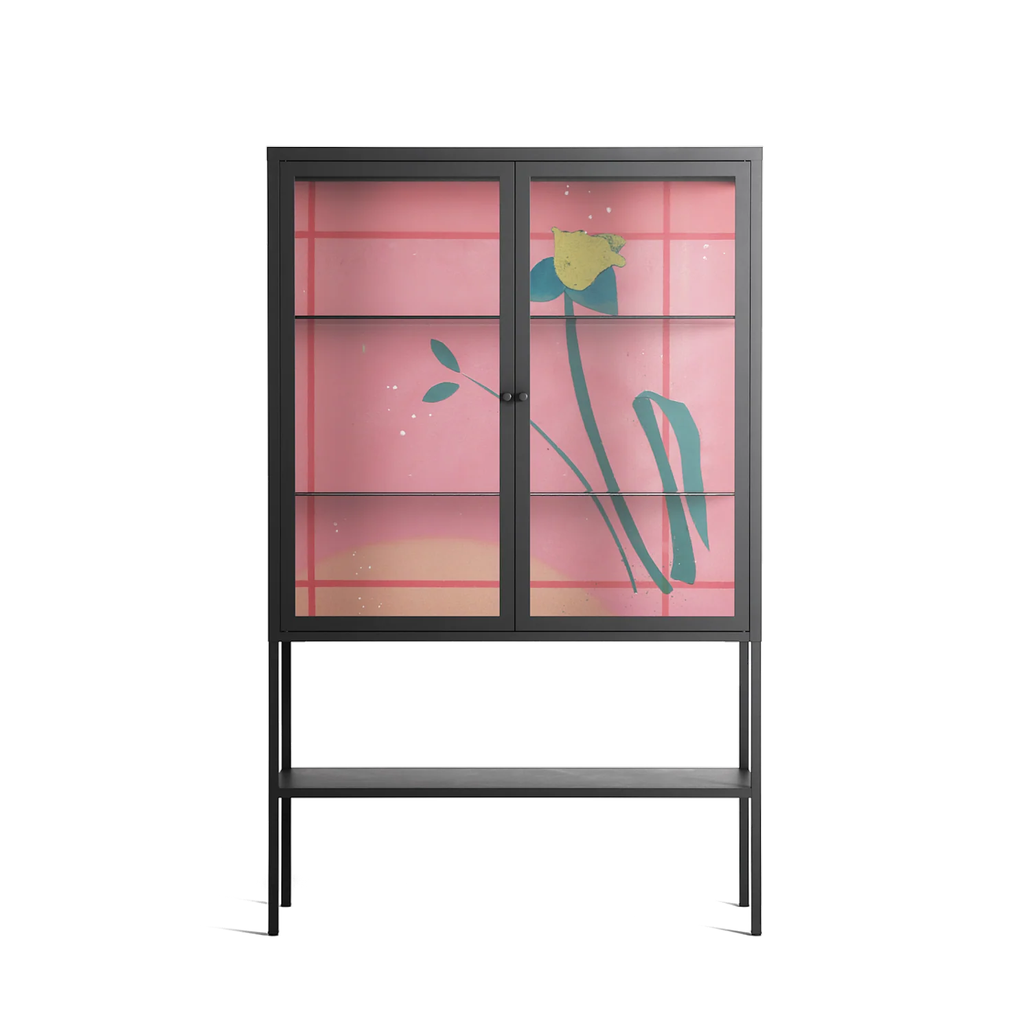 Tender Age in Bloom - Loft Cabinet - Ciara Wade - Antracite - Clear glass
