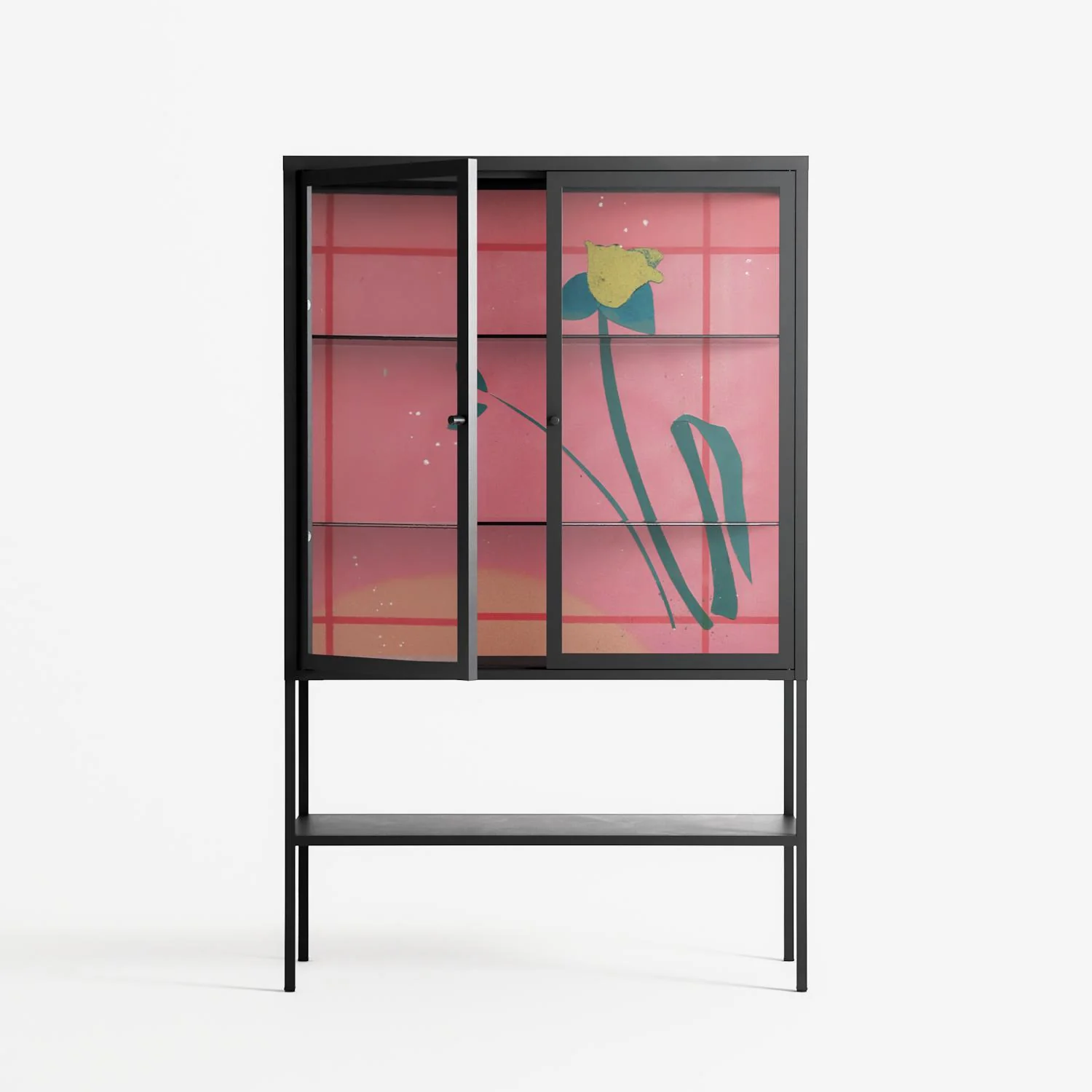 Tender Age in Bloom - Loft Cabinet - Ciara Wade - Antracite - Clear glass - Image 2