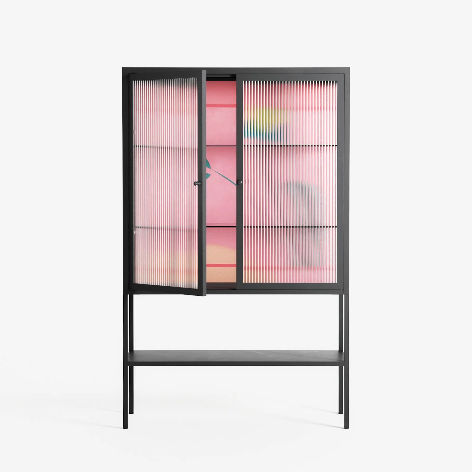 Tender Age in Bloom - Loft Cabinet - Ciara Wade - Antracite - Reeded glass - Image 2