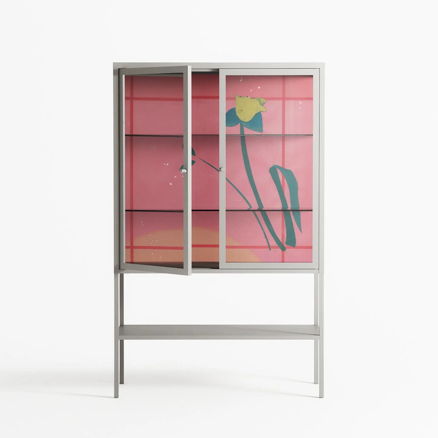 Tender Age in Bloom - Loft Cabinet - Ciara Wade - Chalk - Clear glass - Image 2