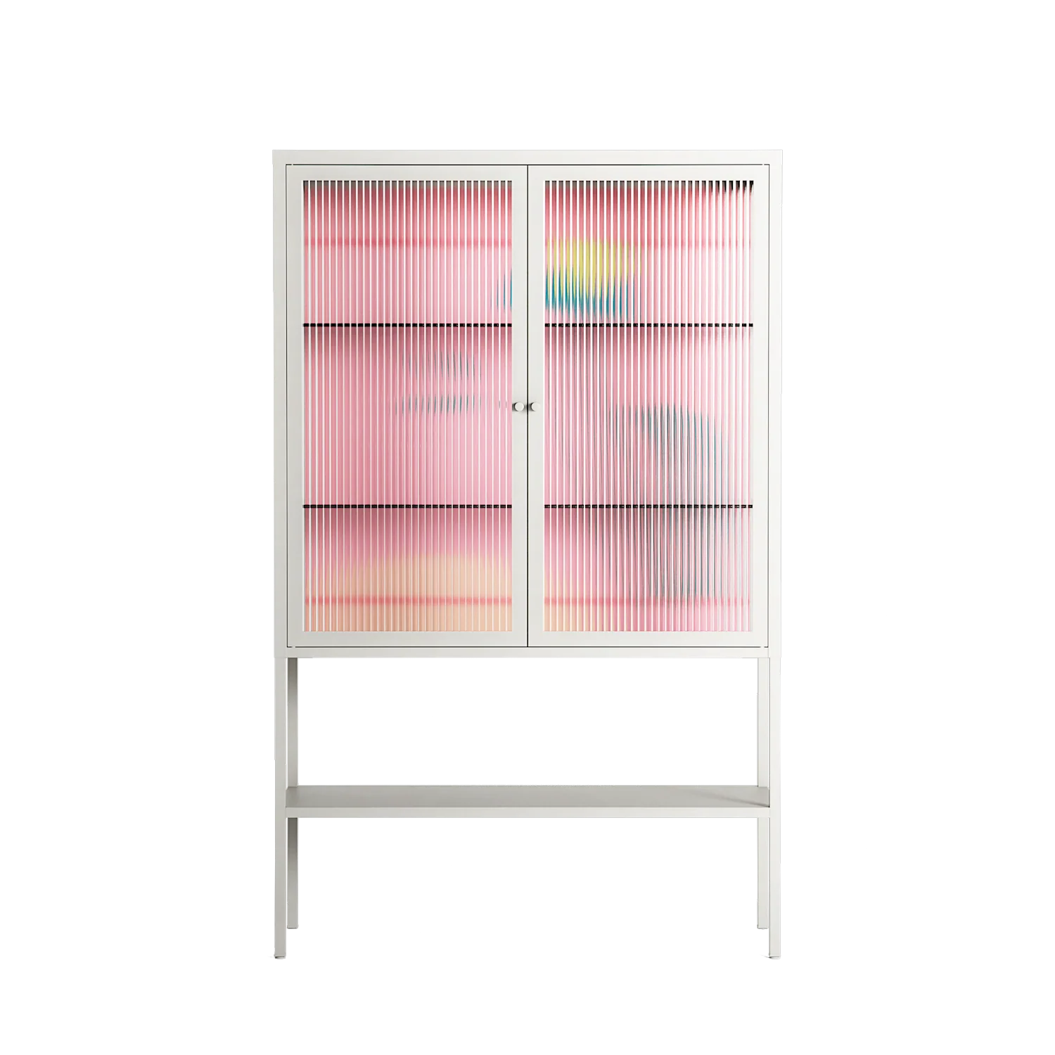 Tender Age in Bloom - Loft Cabinet - Ciara Wade - Chalk - Reeded glass