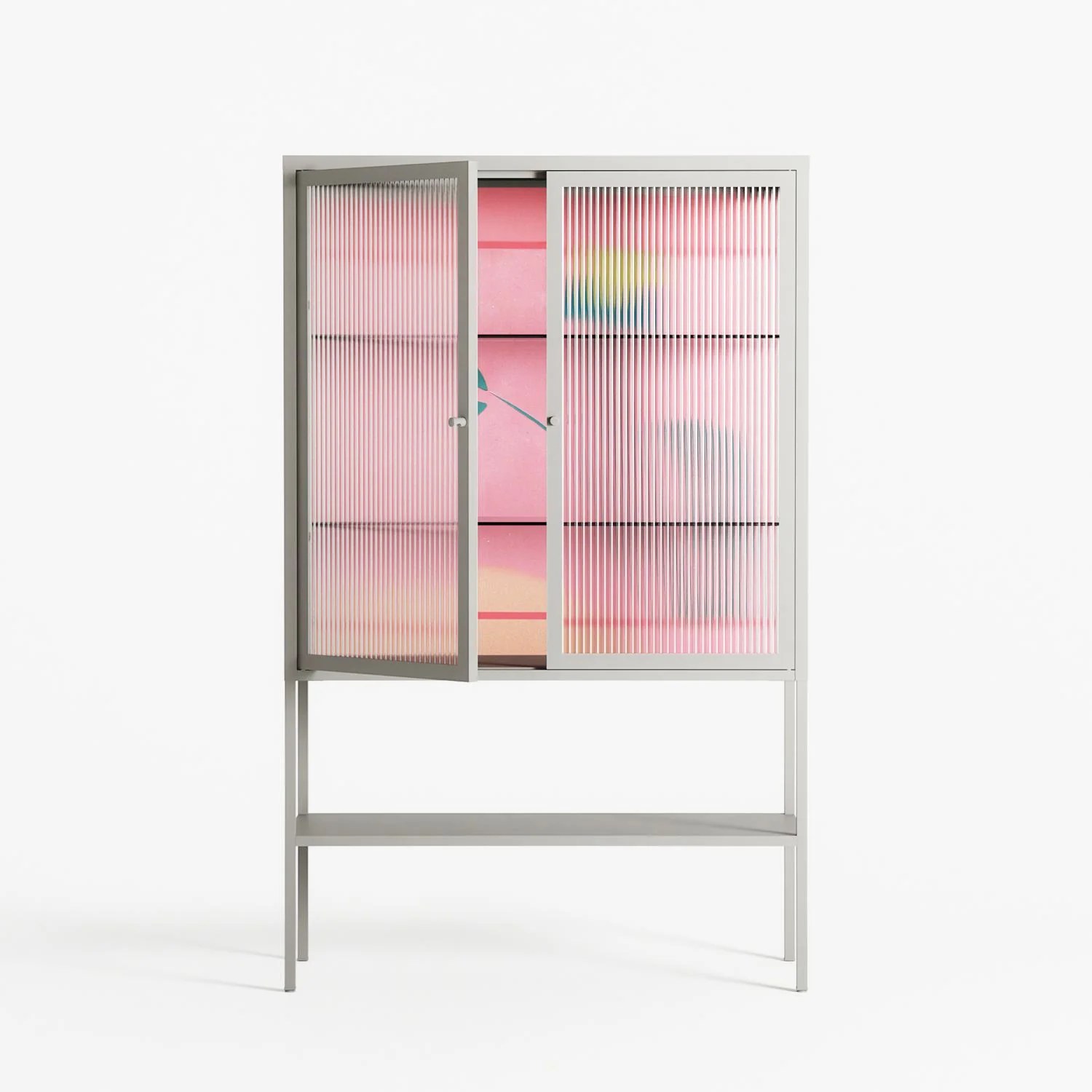 Tender Age in Bloom - Loft Cabinet - Ciara Wade - Chalk - Reeded glass - Image 2