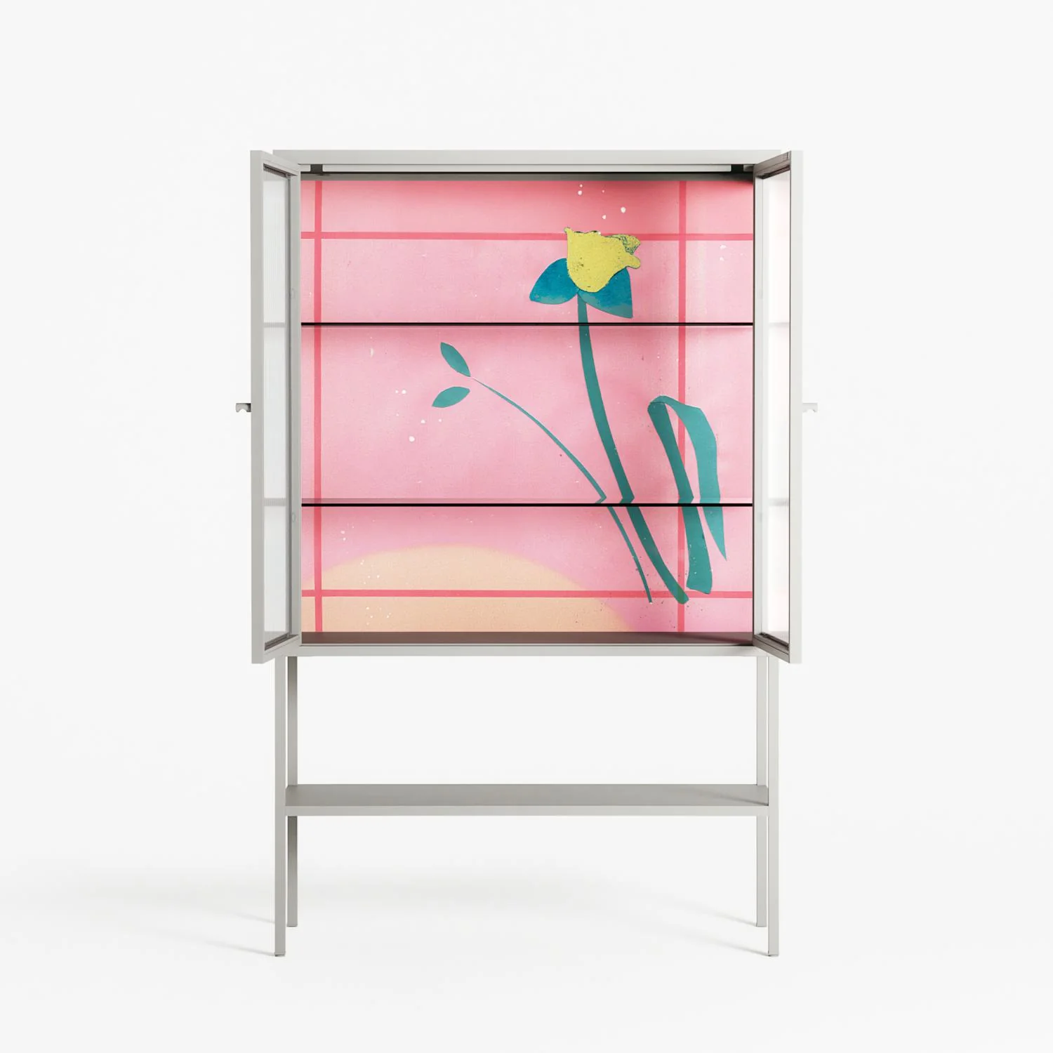 Tender Age in Bloom - Loft Cabinet - Ciara Wade - Chalk - Reeded glass - Image 3
